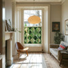 Green Art Deco Window Film - Apricena Stained Glass Privacy Creative Windows