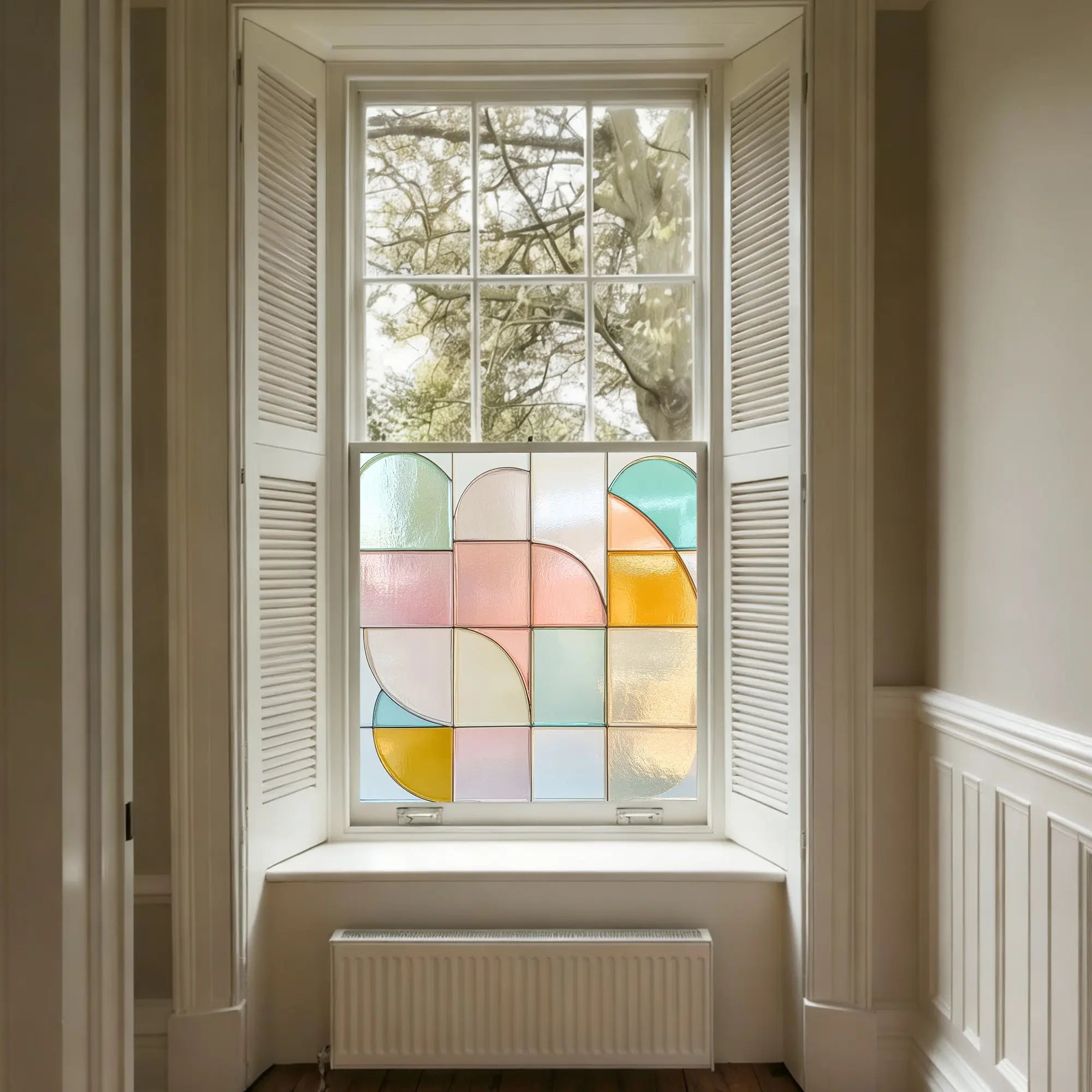 Corciano Stained Glass Privacy Window Film Creative Windows