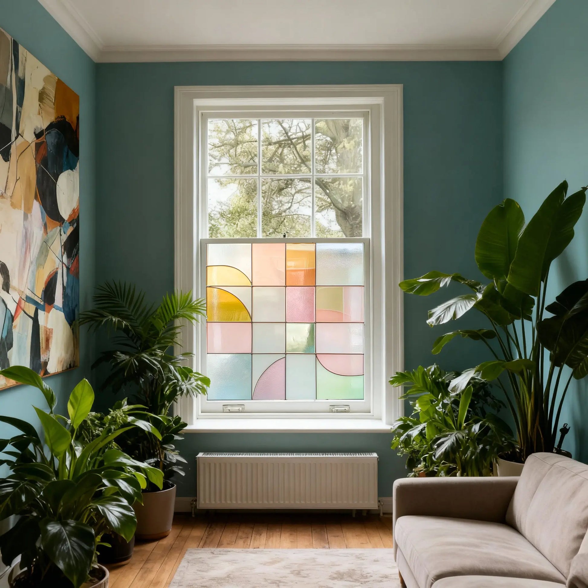 Corchiano Stained Glass Privacy Window Film Creative Windows