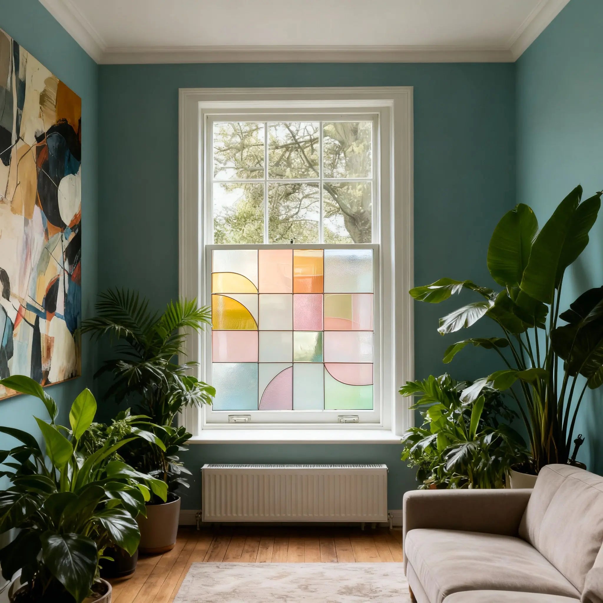 Corchiano Stained Glass Privacy Window Film Creative Windows