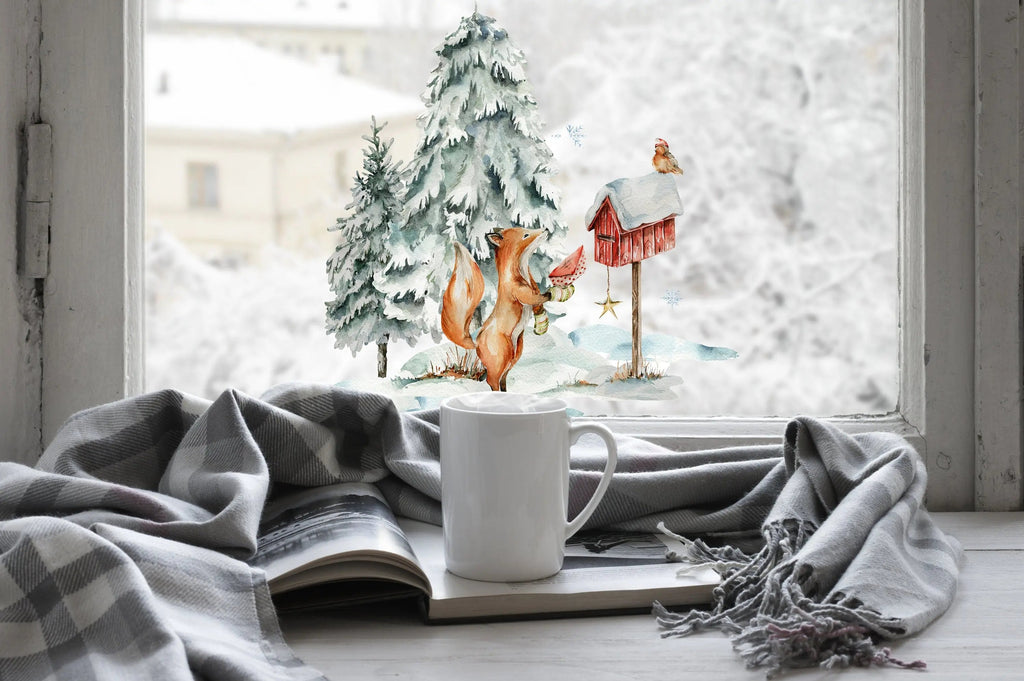 Bring the Magic Home, Christmas Scene Window Sticker Creative Windows