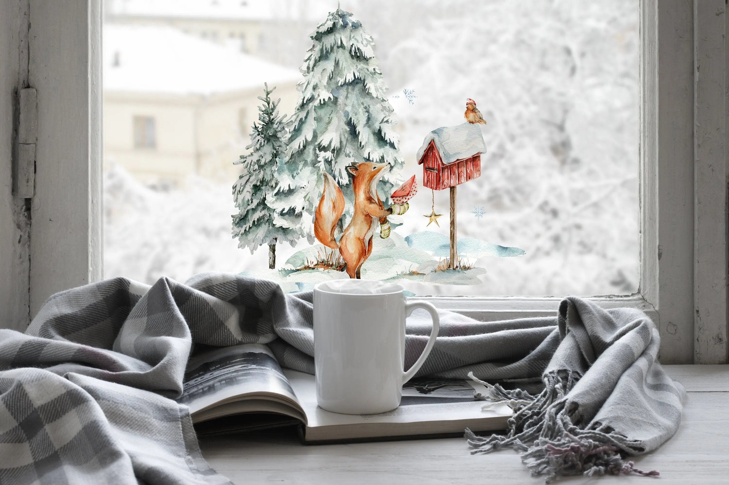 Bring the Magic Home, Christmas Scene Window Sticker Creative Windows