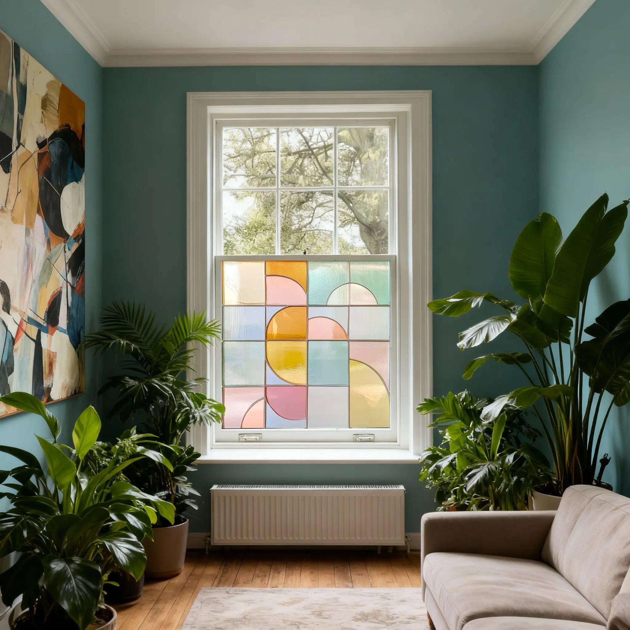 Corbola Stained Glass Privacy Window Film Creative Windows