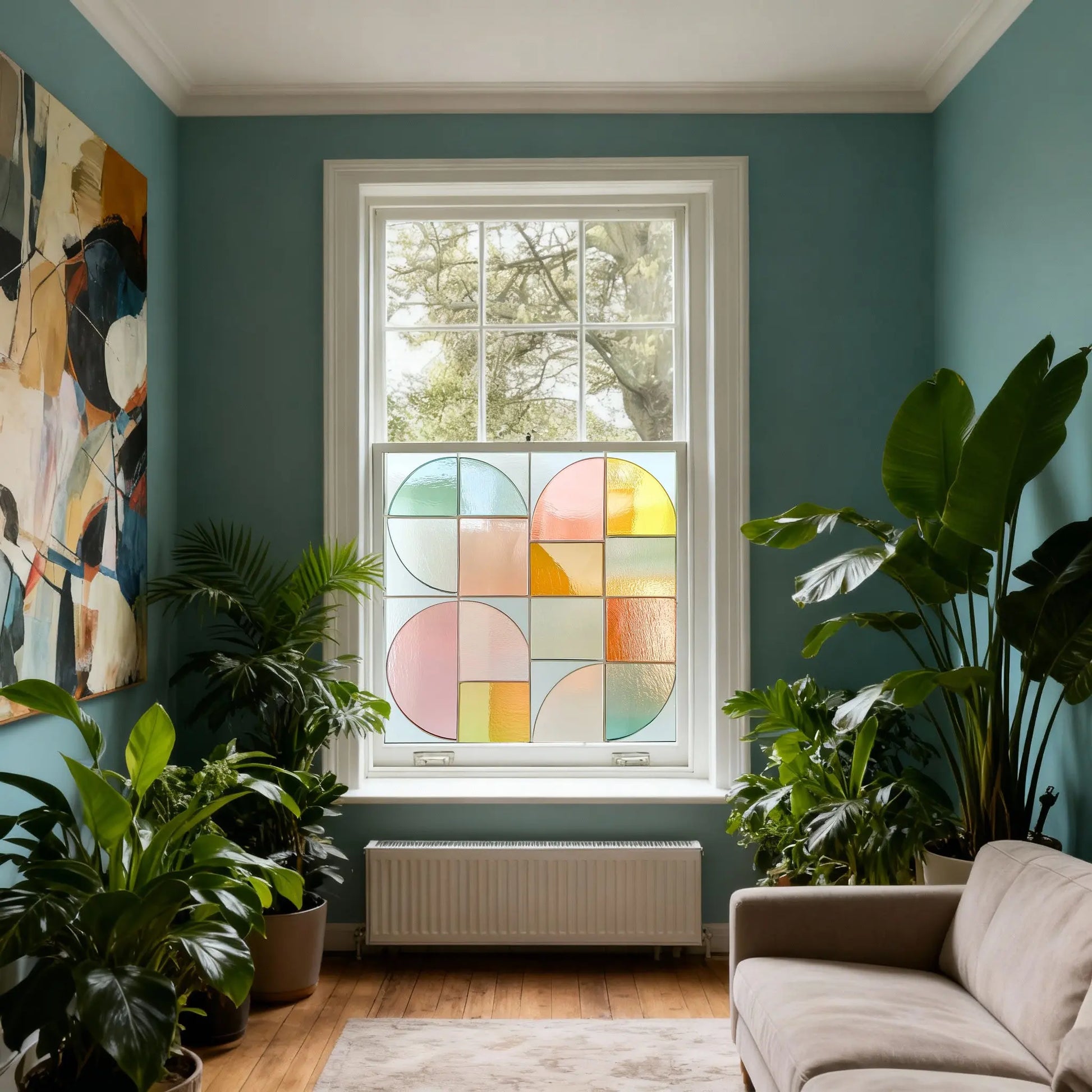 Corbetta Stained Glass Privacy Window Film Creative Windows