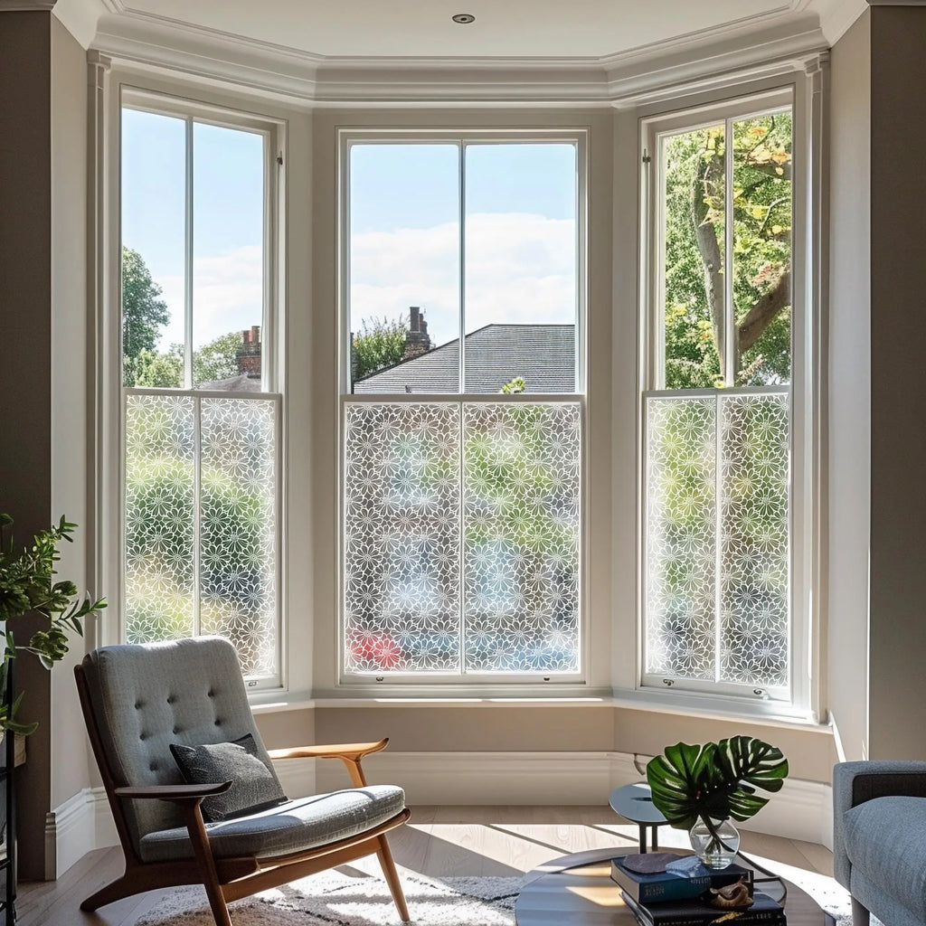 Nazzano Privacy Frosted Patterned Window Film Creative Windows