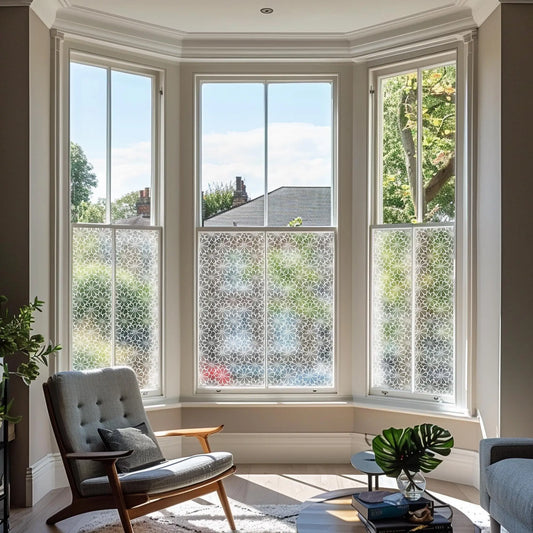 Nazzano Privacy Frosted Patterned Window Film Creative Windows