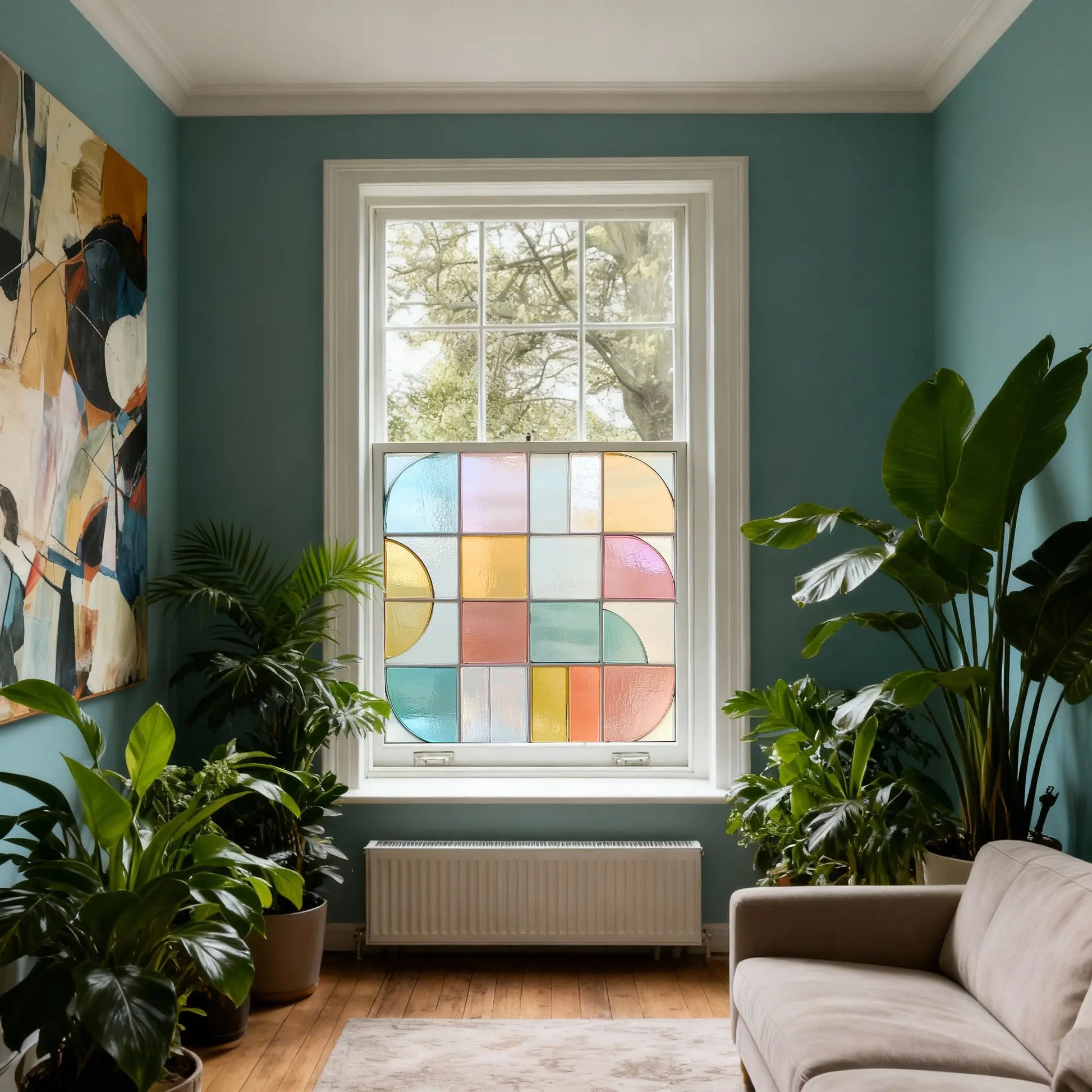 Conzano Stained Glass Privacy Window Film Creative Windows