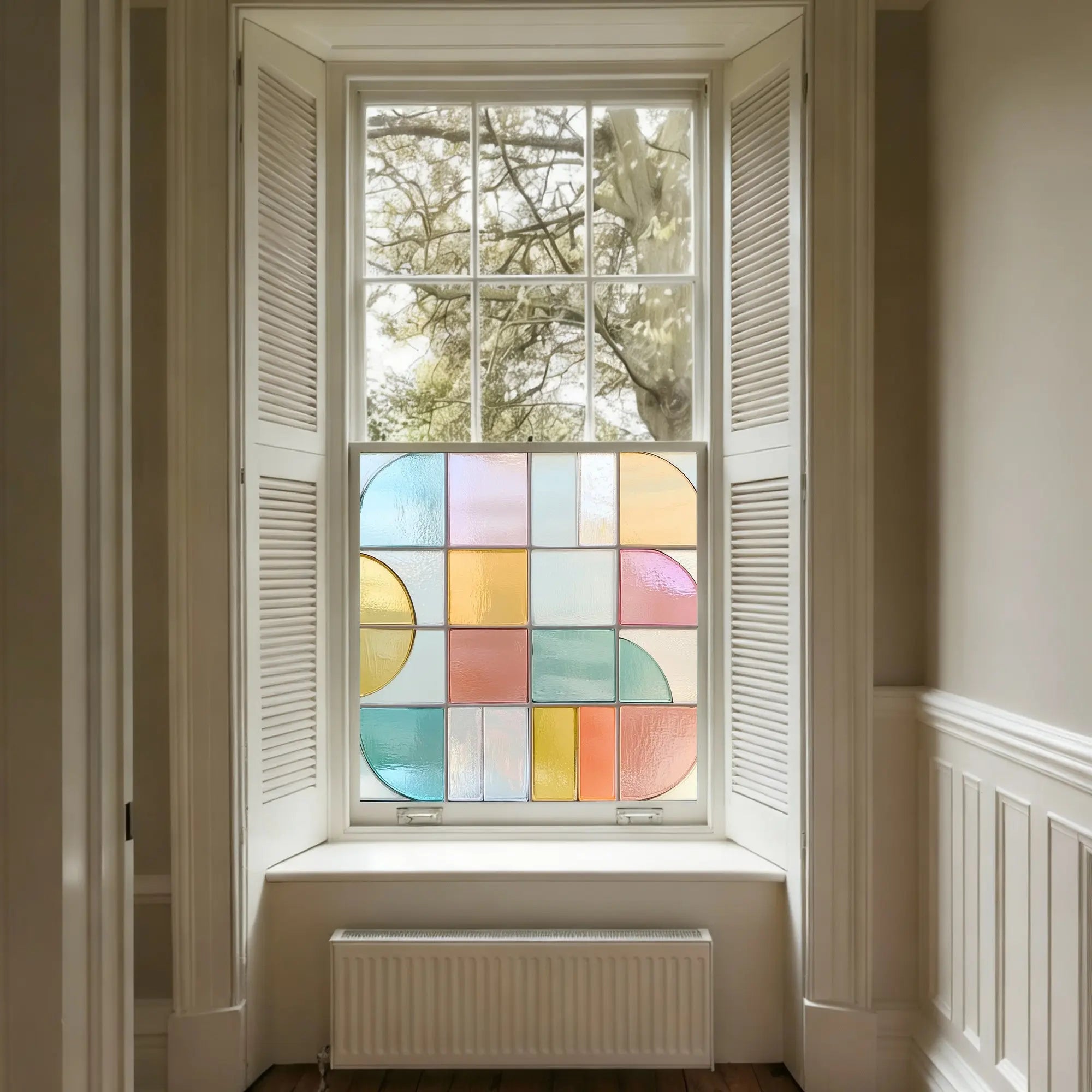 Conzano Stained Glass Privacy Window Film Creative Windows