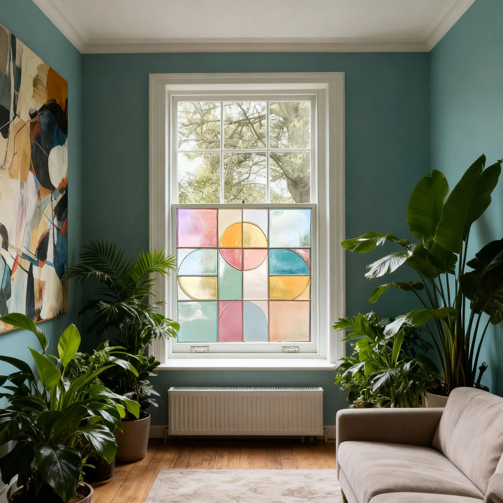 Controne Stained Glass Privacy Window Film Creative Windows