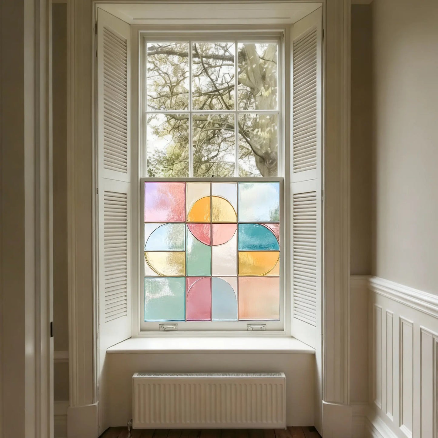 Controne Stained Glass Privacy Window Film Creative Windows