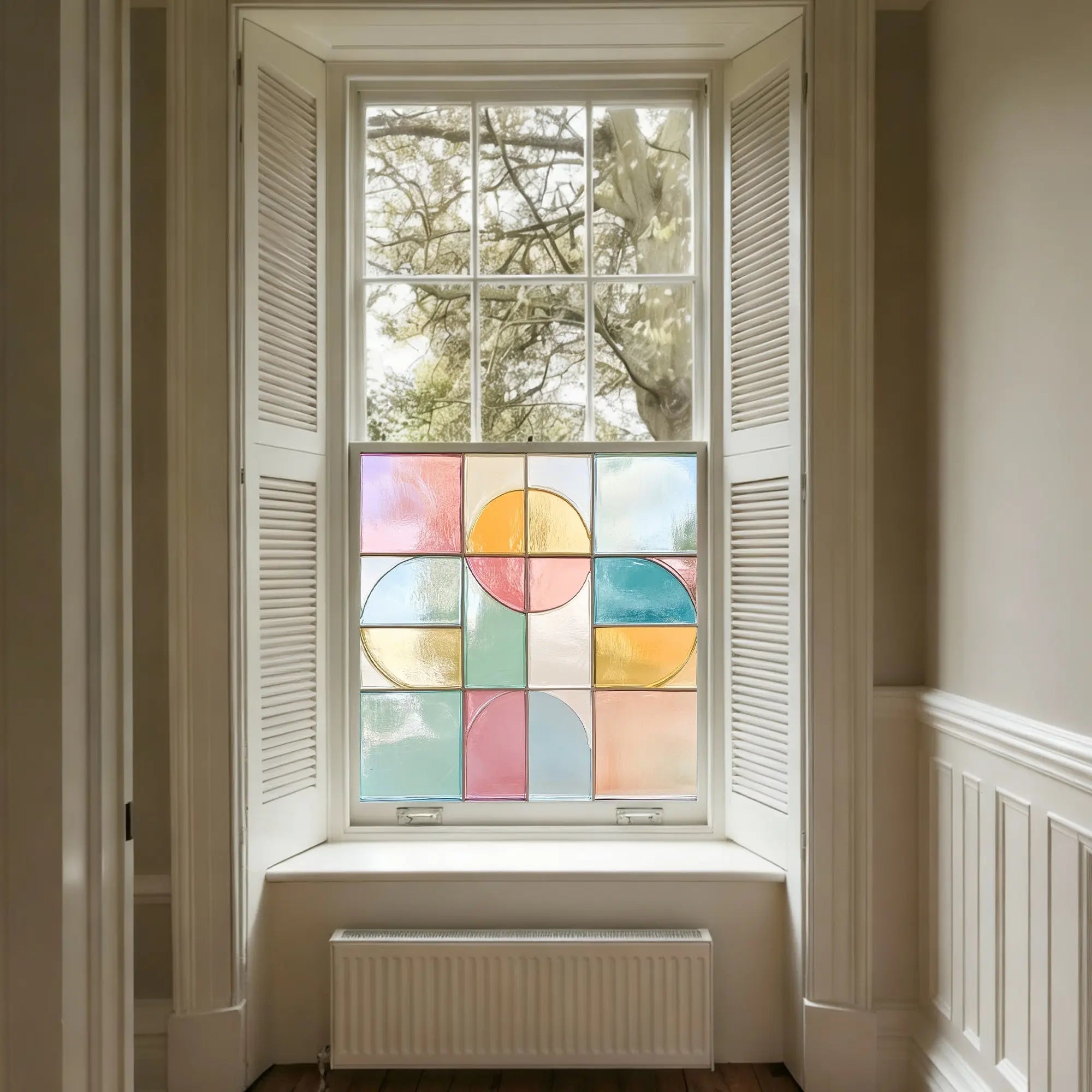 Controne Stained Glass Privacy Window Film Creative Windows