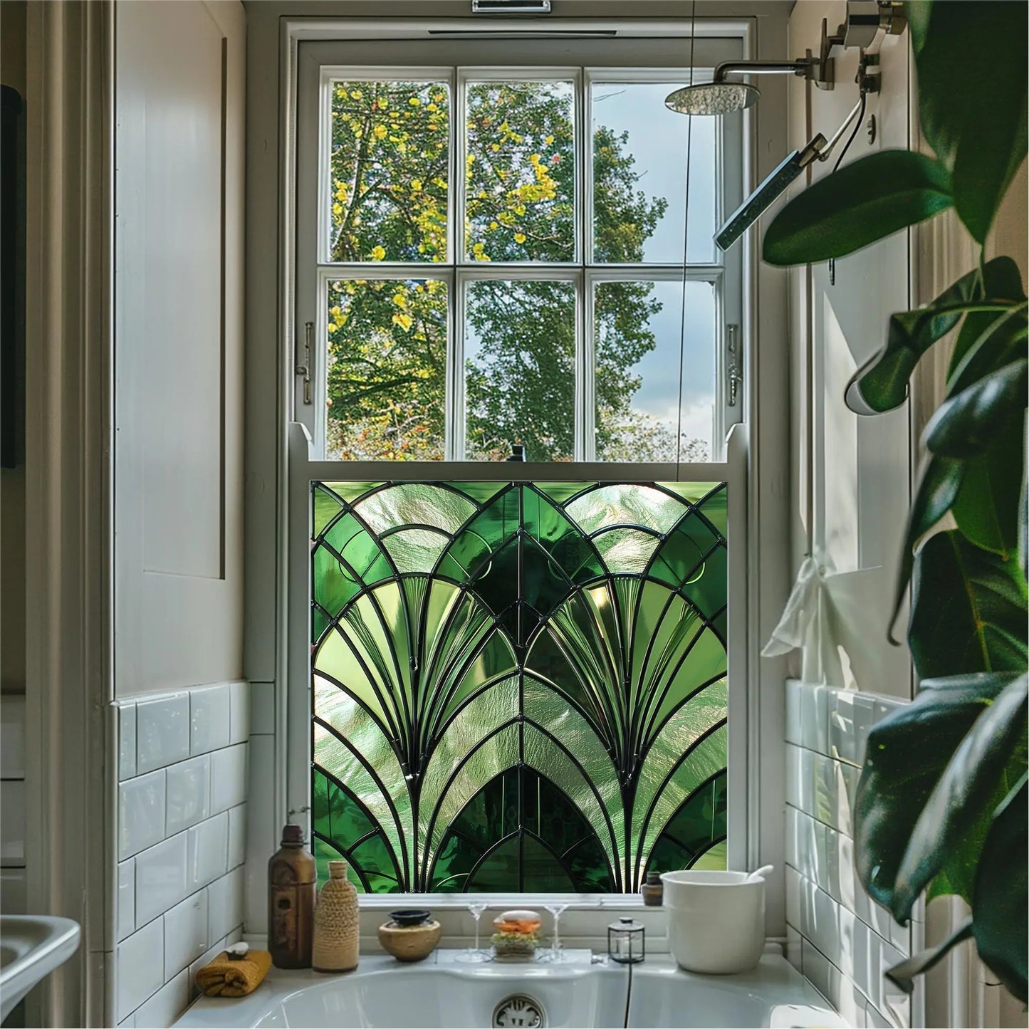 Izano Privacy Stained Glass Window Film Creative Windows