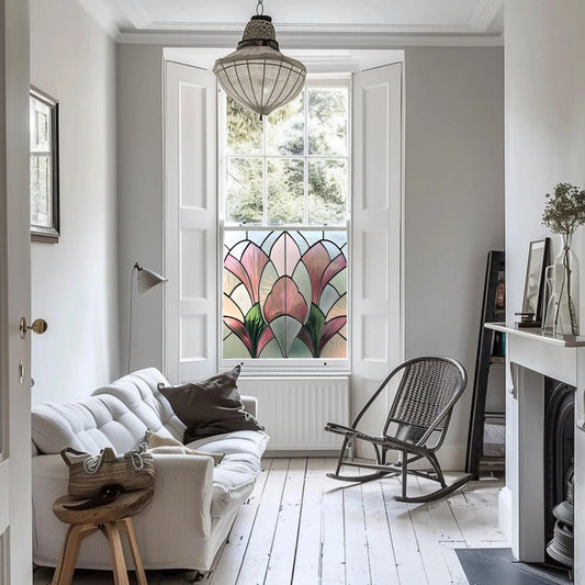 Art Deco Window Film - Sulmona Stained Glass Privacy Window Film Creative Windows