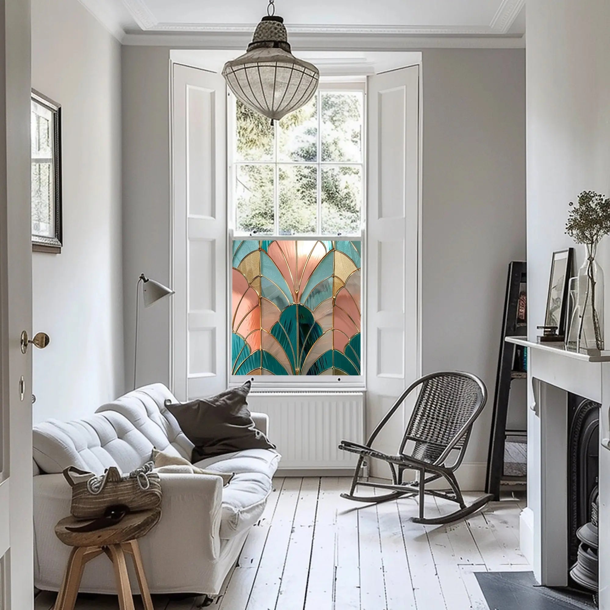 Veglie Stained Glass Privacy Window Film Creative Windows