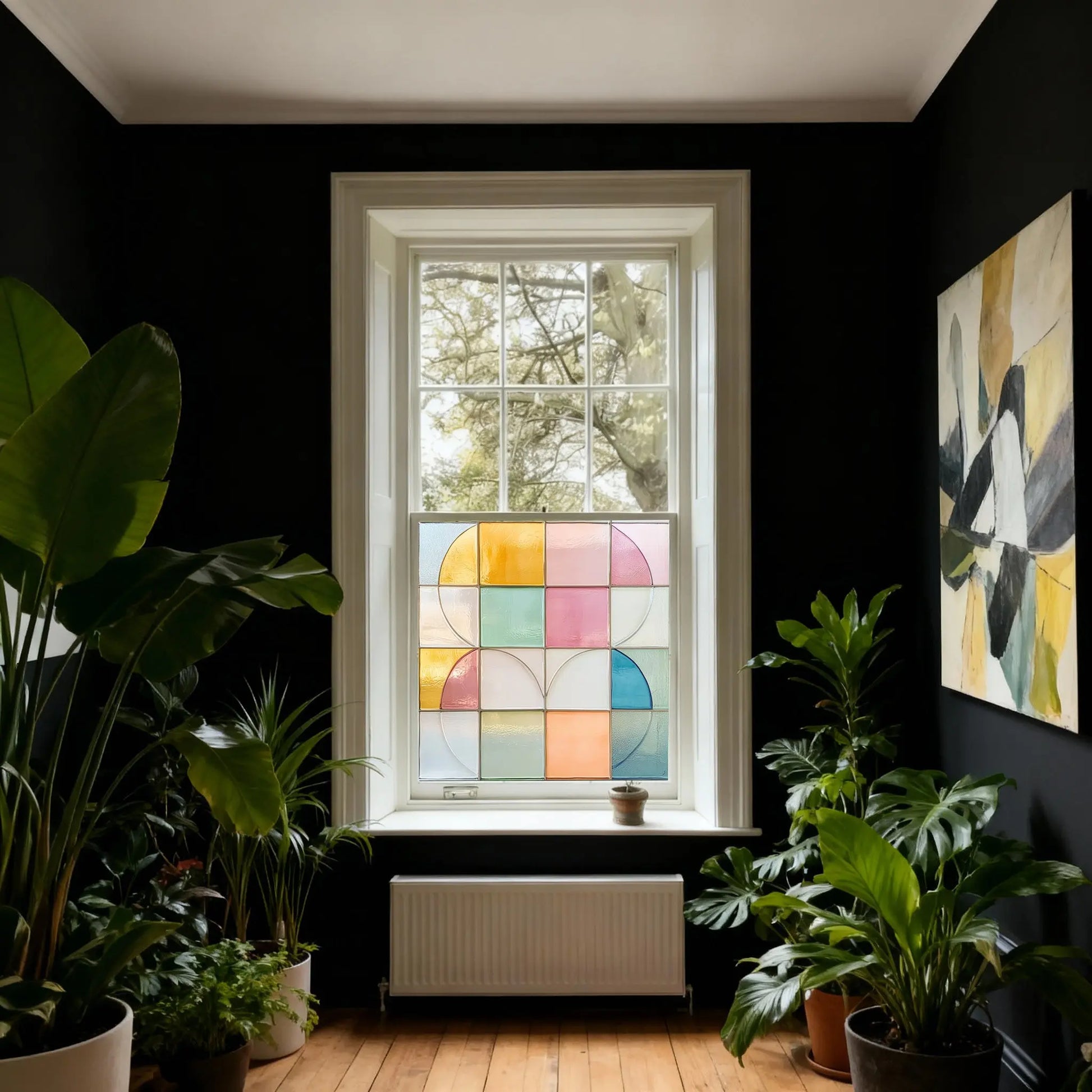 Contrada Stained Glass Privacy Window Film Creative Windows