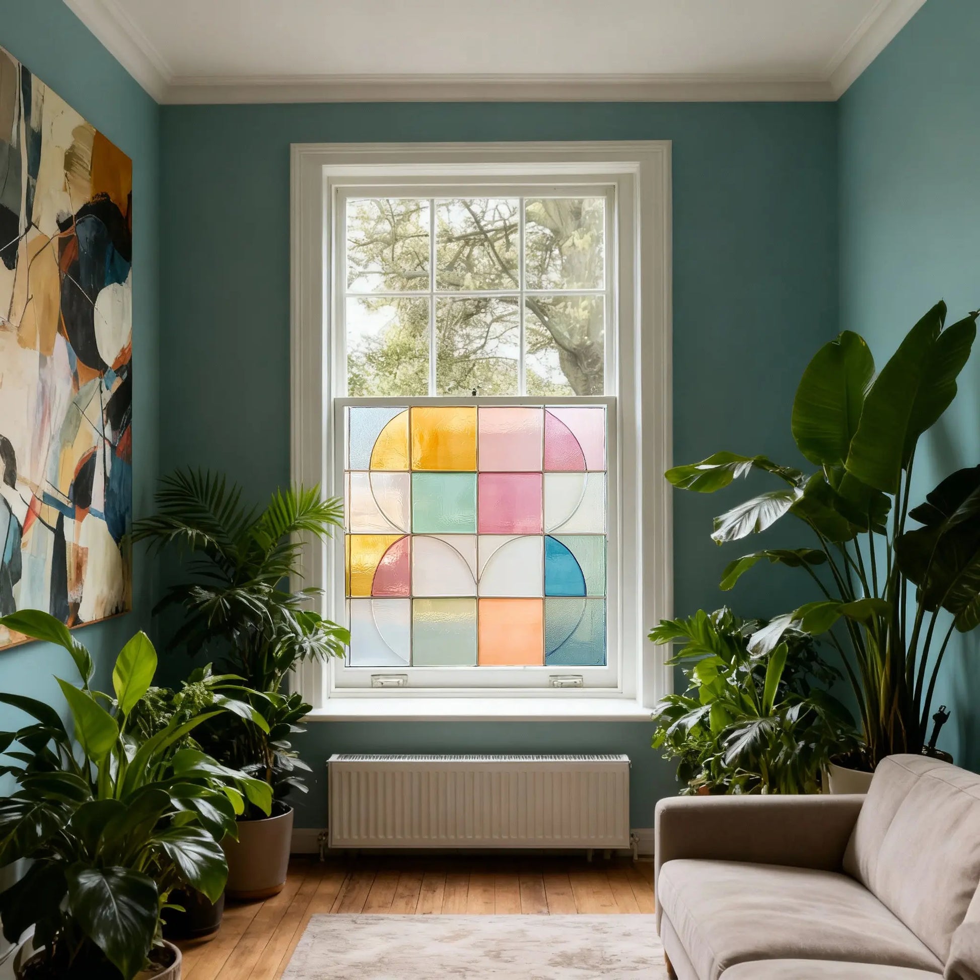 Contrada Stained Glass Privacy Window Film Creative Windows