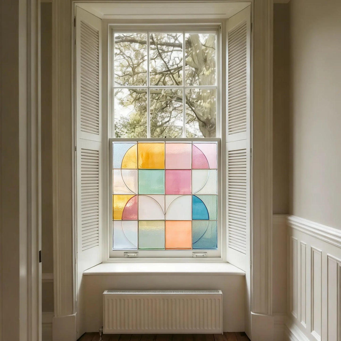 Contrada Stained Glass Privacy Window Film Creative Windows