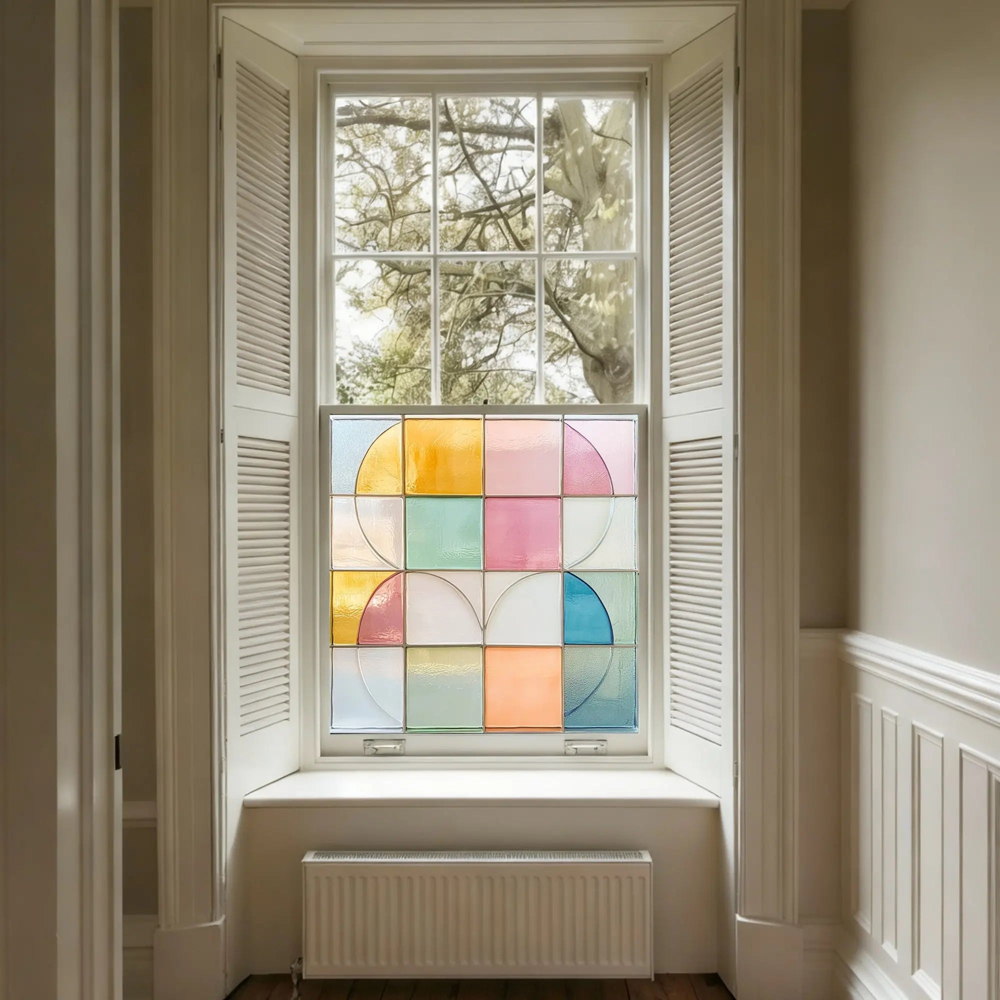 Contrada Stained Glass Privacy Window Film Creative Windows