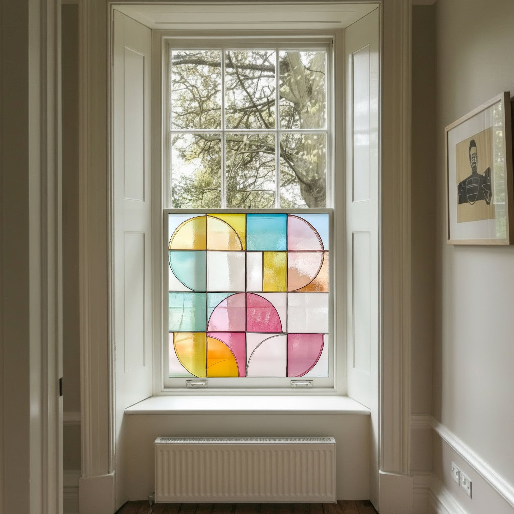 Configni Stained Glass Privacy Window Film Creative Windows