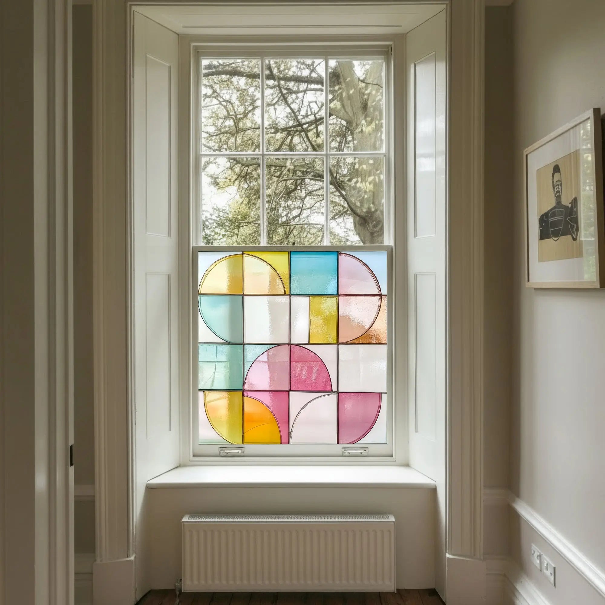 Configni Stained Glass Privacy Window Film Creative Windows