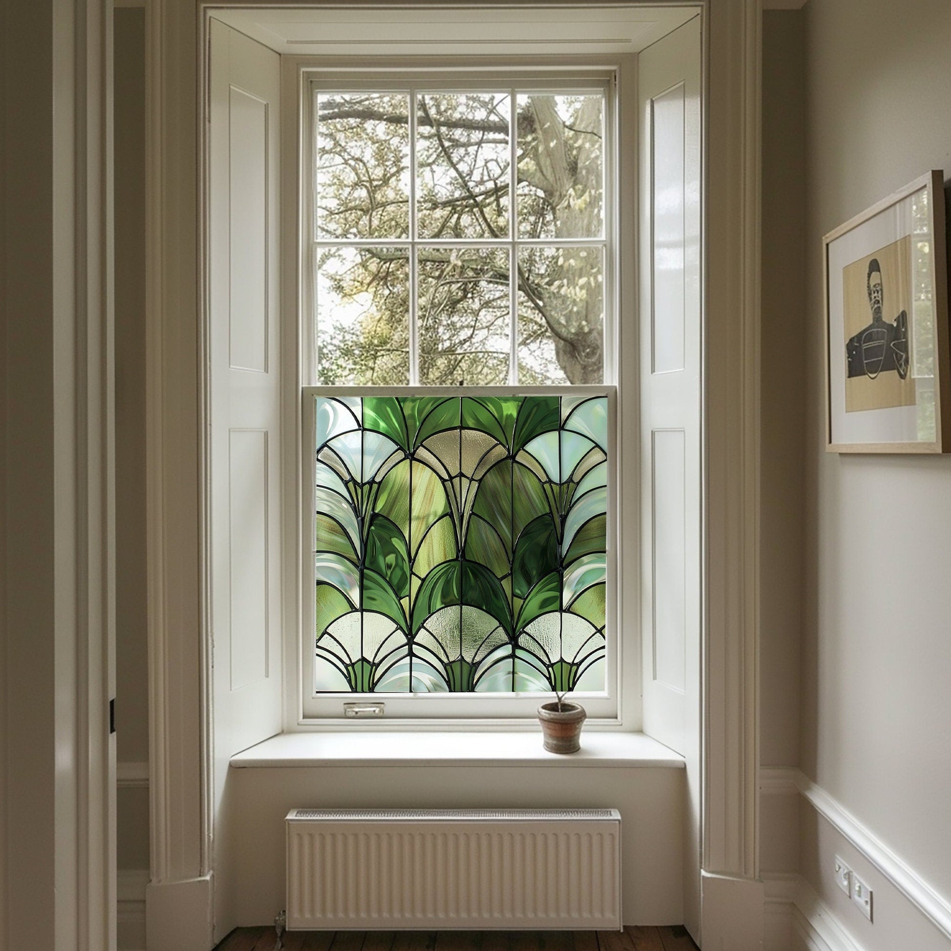 Art Deco Window Film, Privacy Window Film, Window Film, Decorative Window Film, Patterned Window Film, Coloured Window Film, Stained Glass Creative Windows