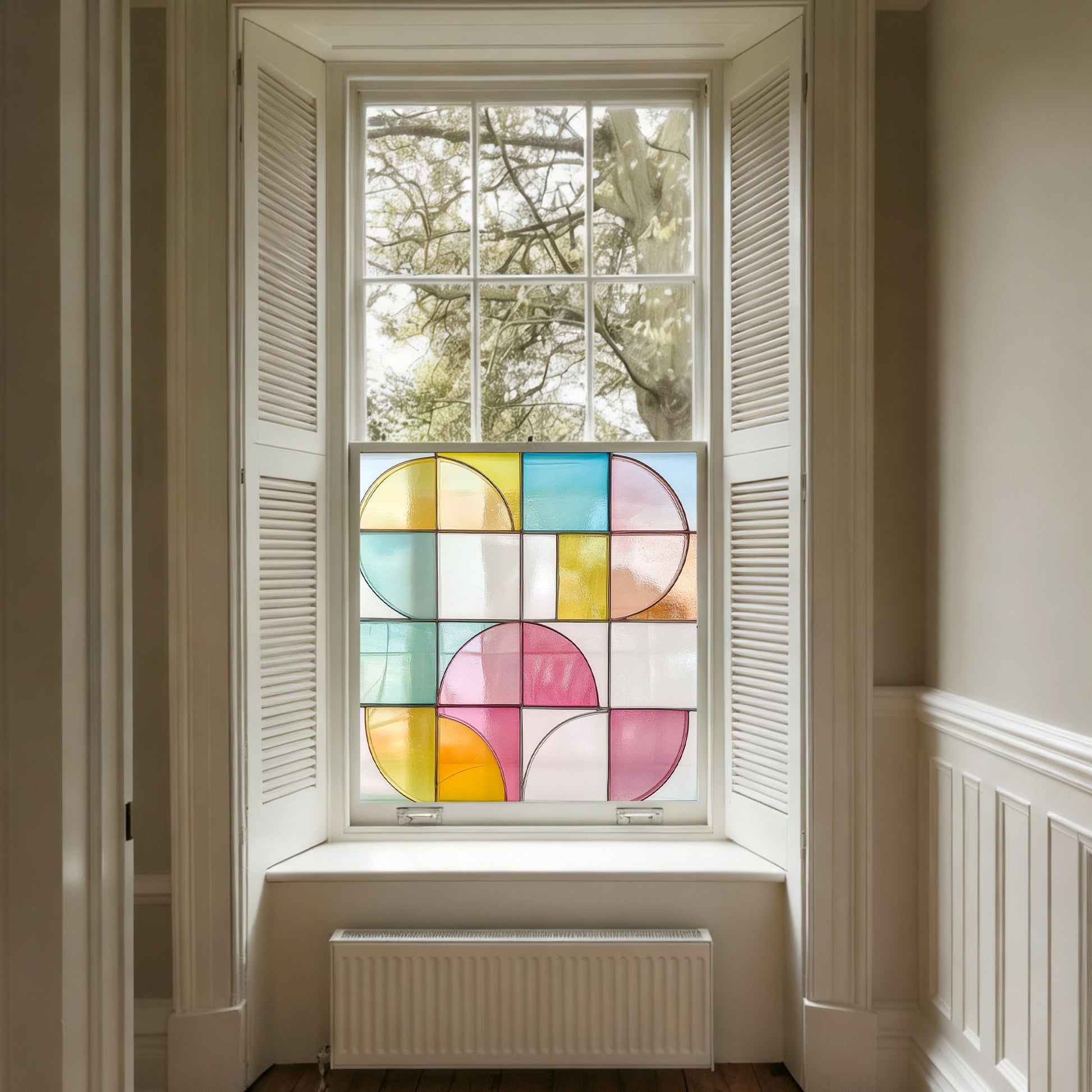 Configni Stained Glass Privacy Window Film Creative Windows