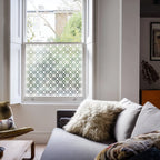 Privacy Window Film Ornamental Geometric Pattern Frosted Glass Film