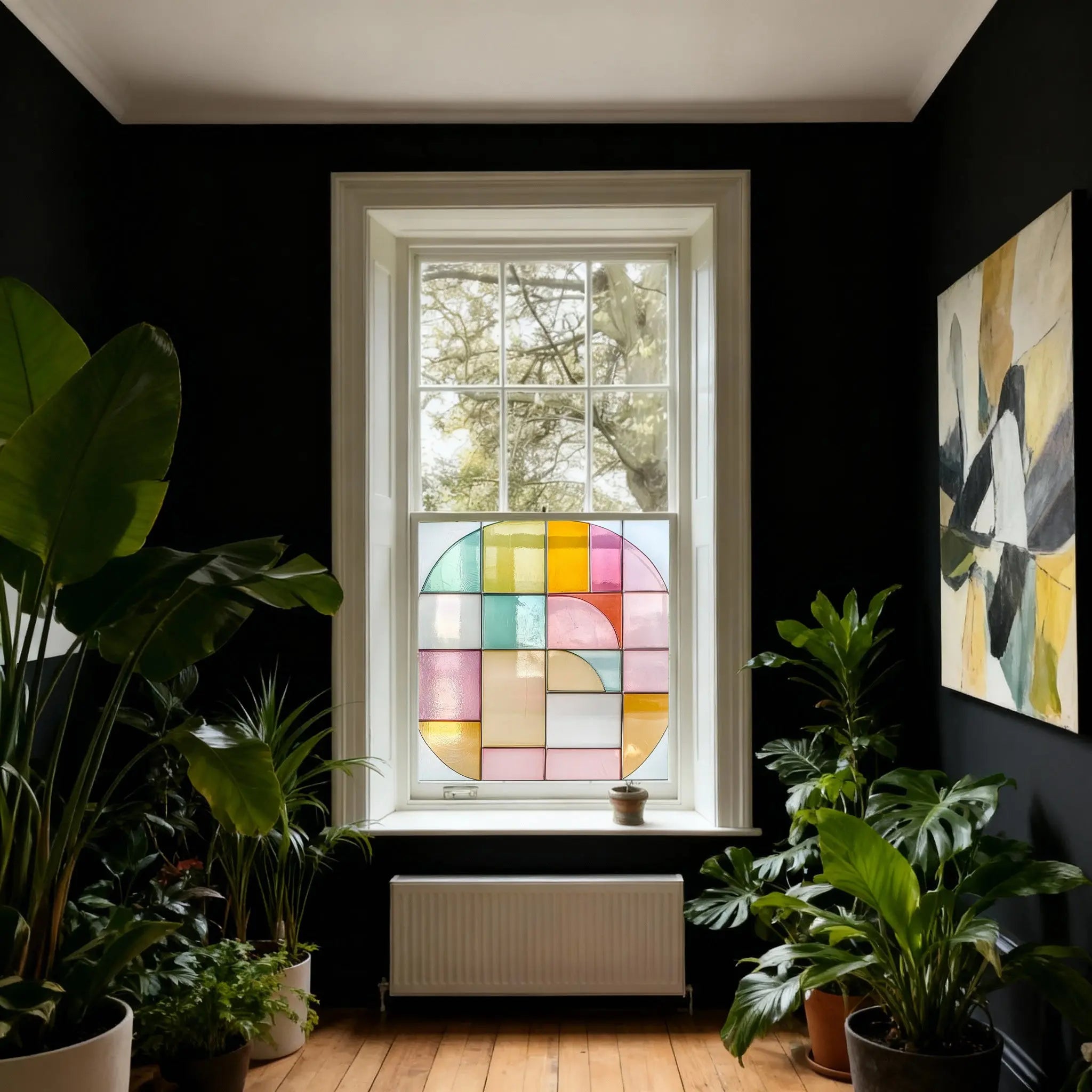 Conflenti Stained Glass Privacy Window Film Creative Windows