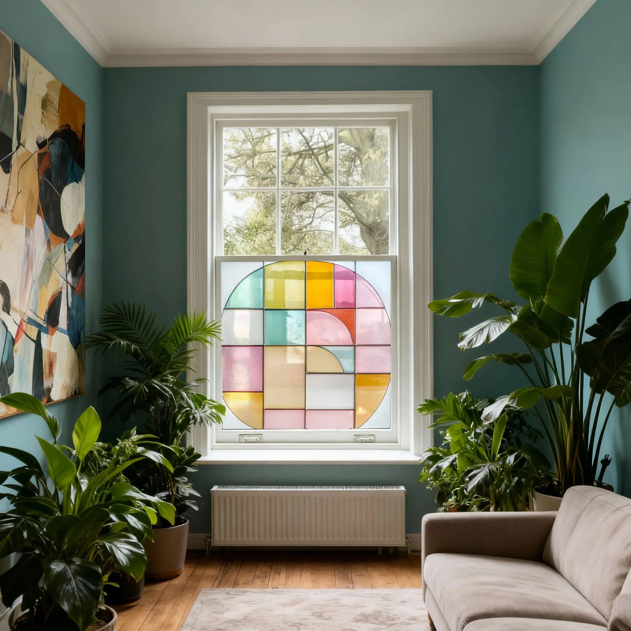 Conflenti Stained Glass Privacy Window Film Creative Windows