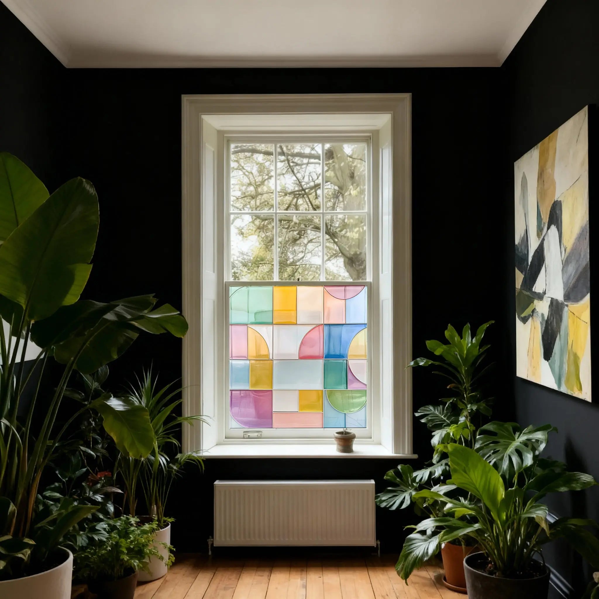 Conselve Stained Glass Privacy Window Film Creative Windows