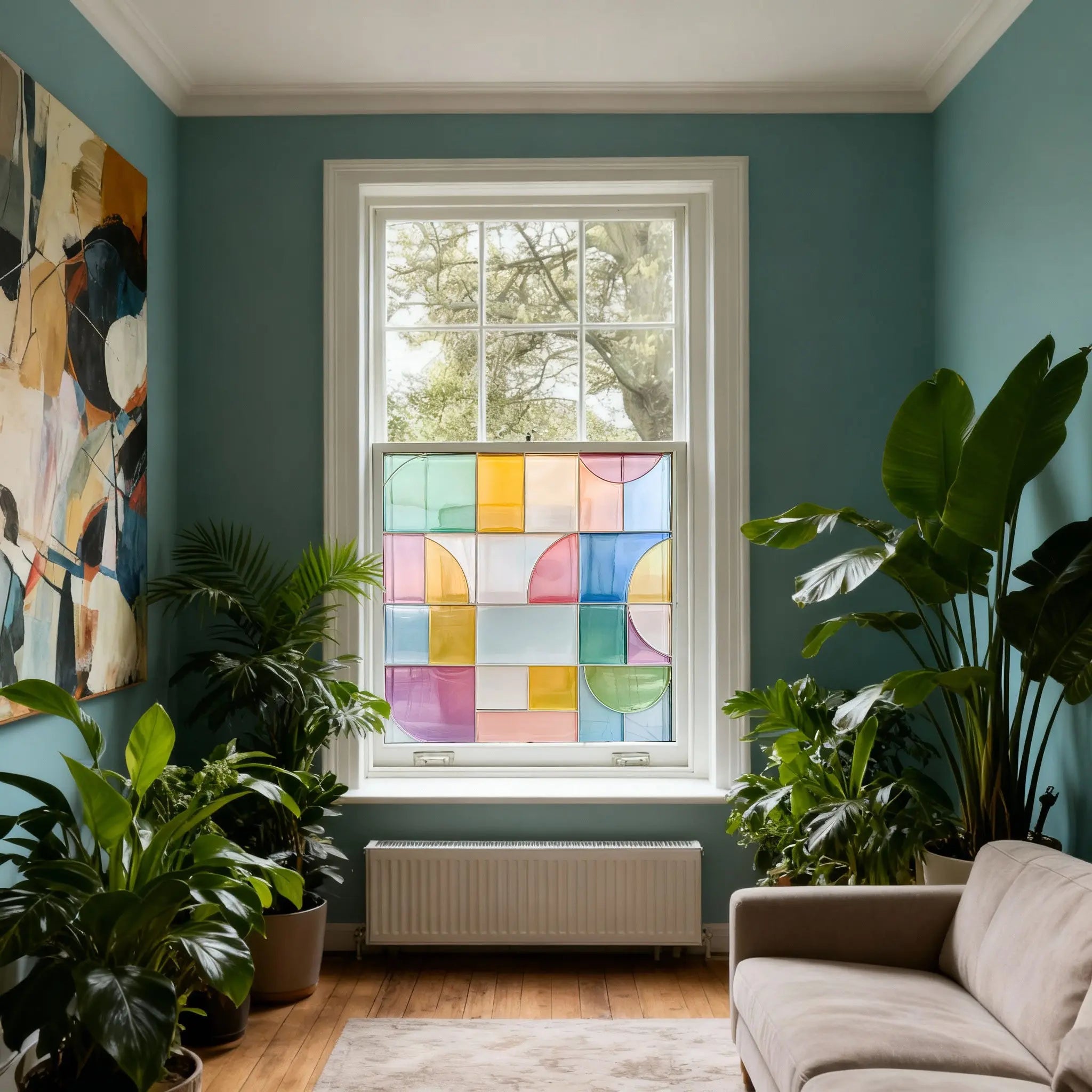 Conselve Stained Glass Privacy Window Film Creative Windows