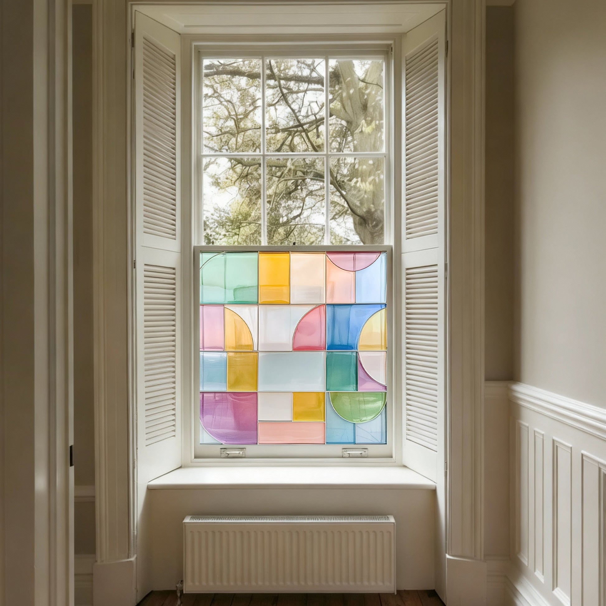 Conselve Stained Glass Privacy Window Film Creative Windows