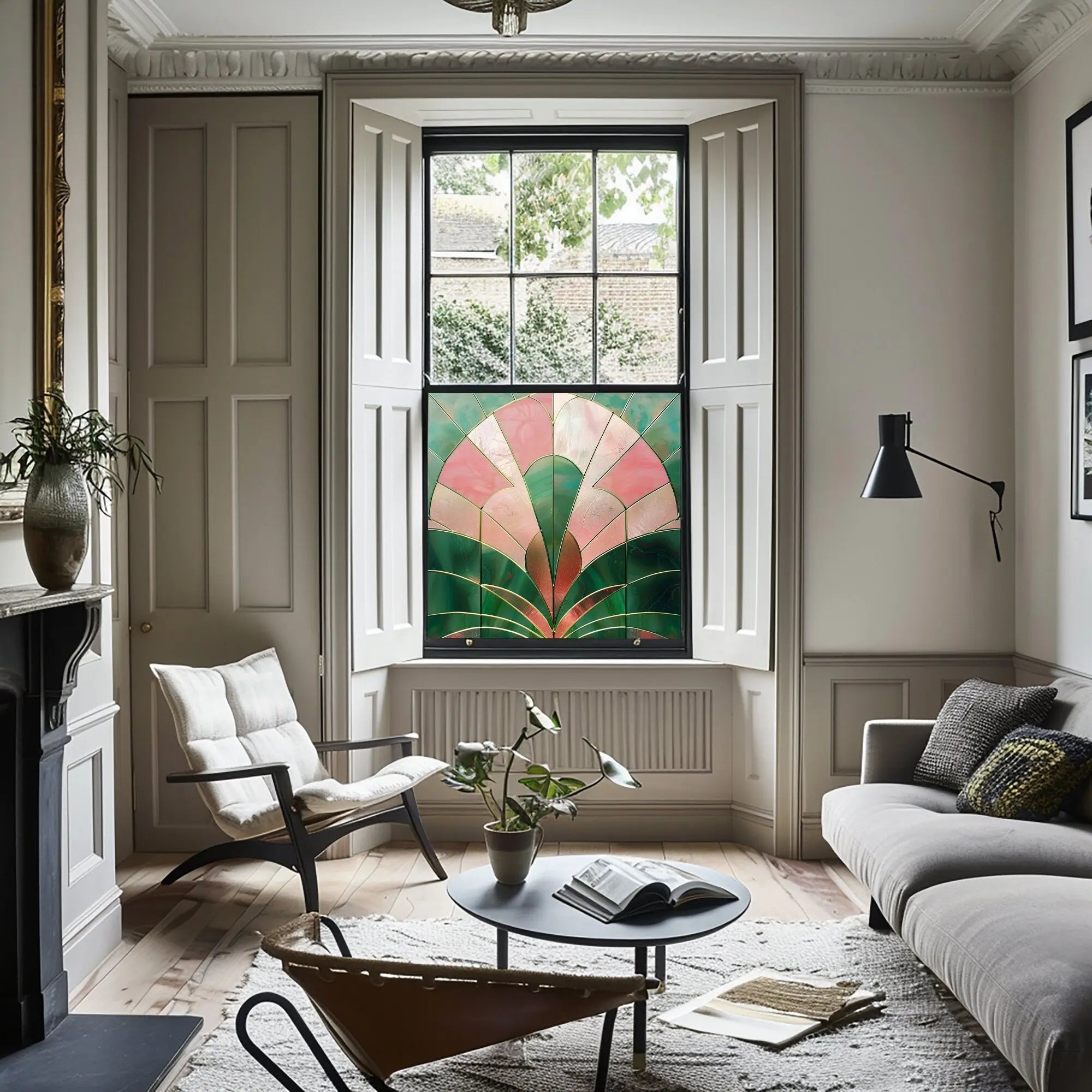 Vasanello Stained Glass Privacy Window Film Creative Windows