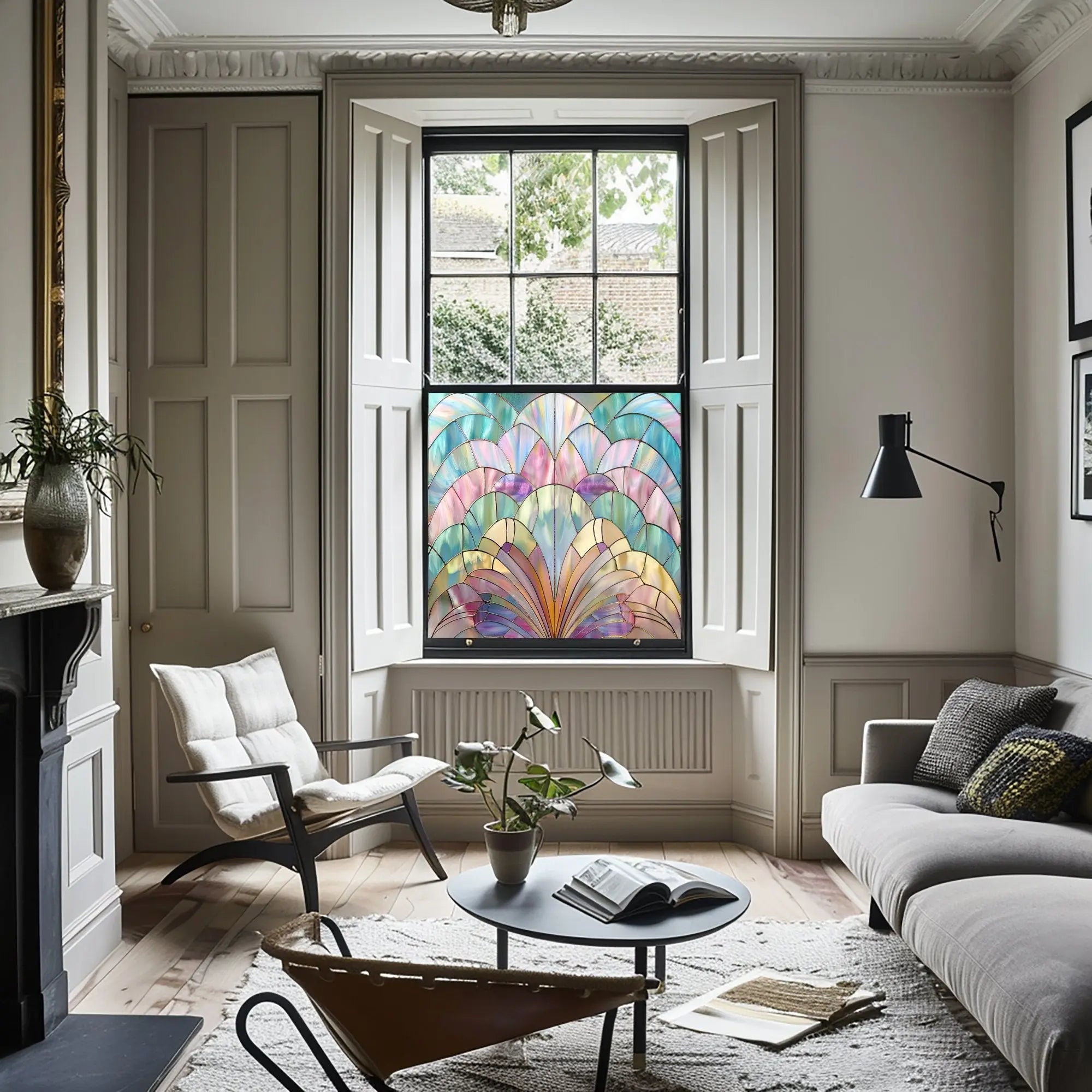 Turania Privacy Stained Glass Window Film Creative Windows