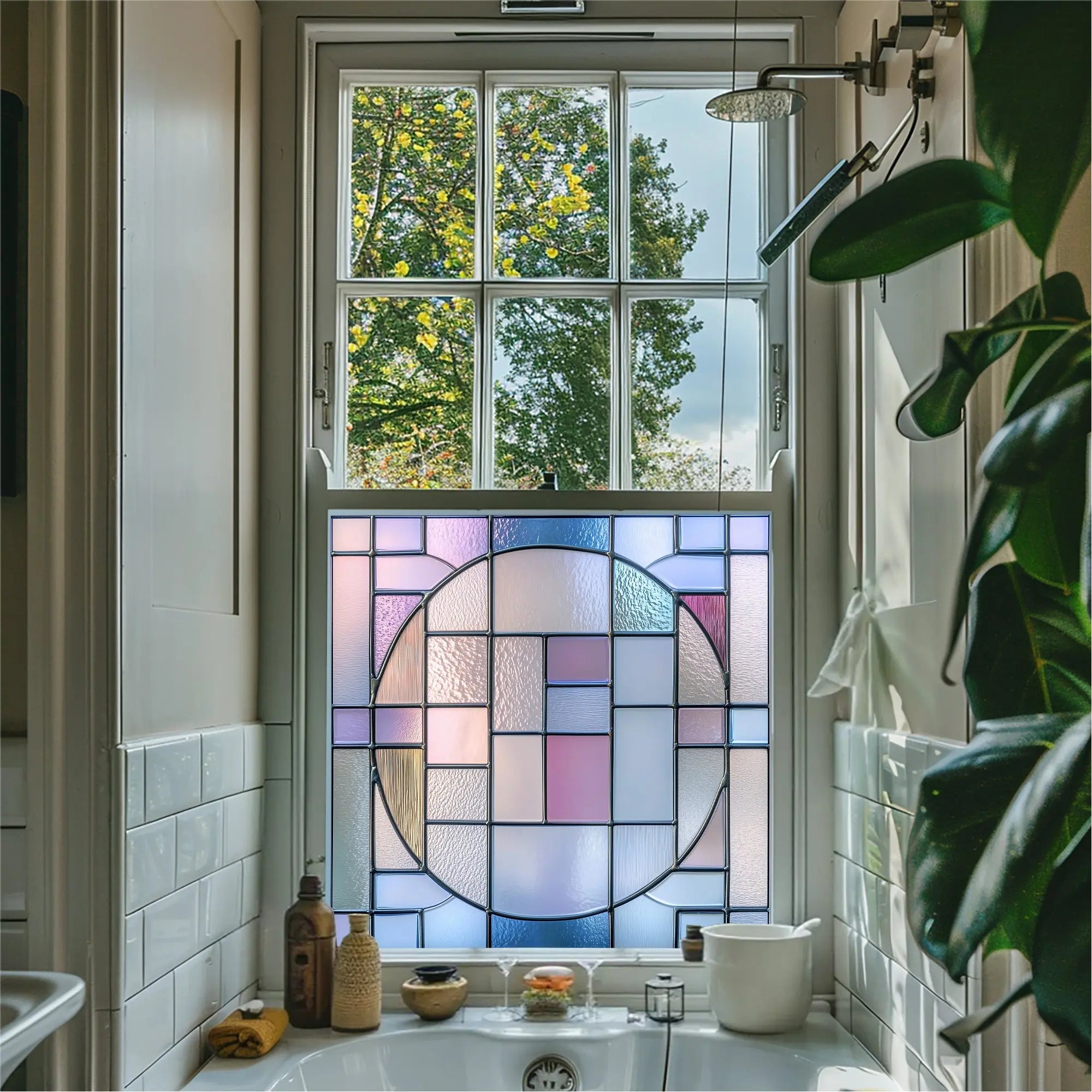 Veglio Stained Glass Privacy Window Film Creative Windows