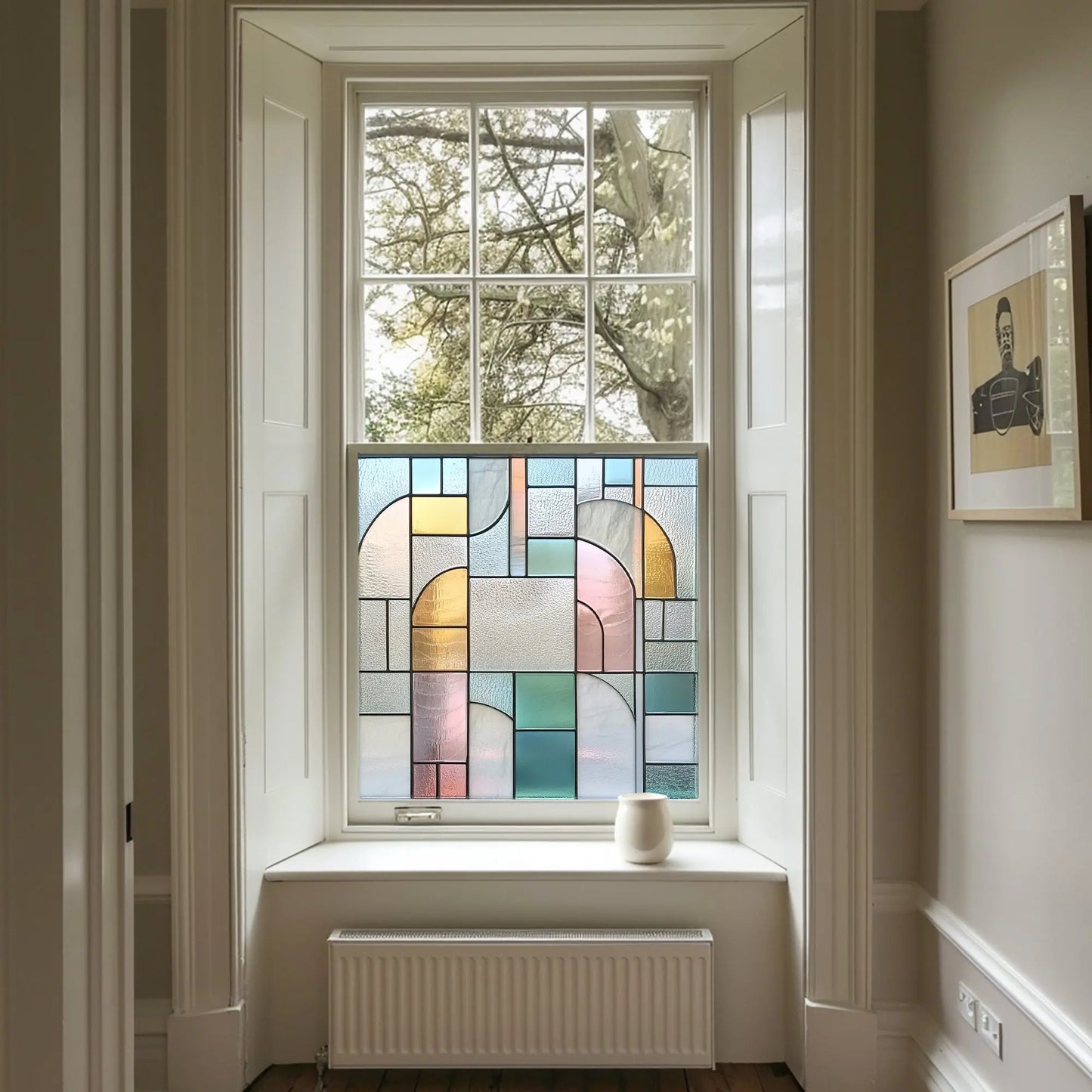 Nibbiola Stained Glass Privacy Window Film Creative Windows