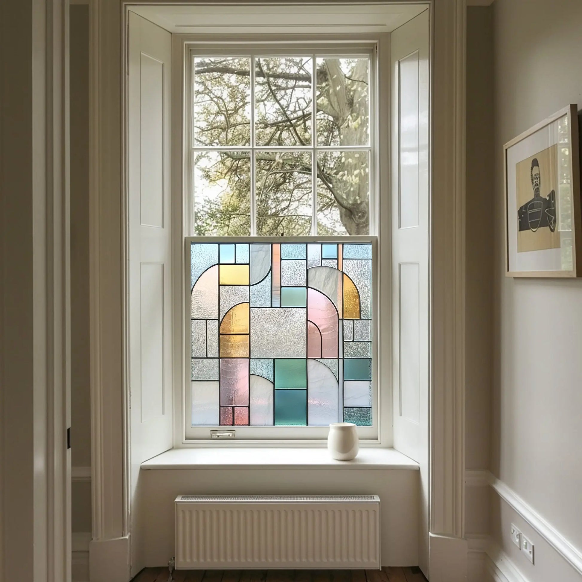 Nibbiola Stained Glass Privacy Window Film Creative Windows