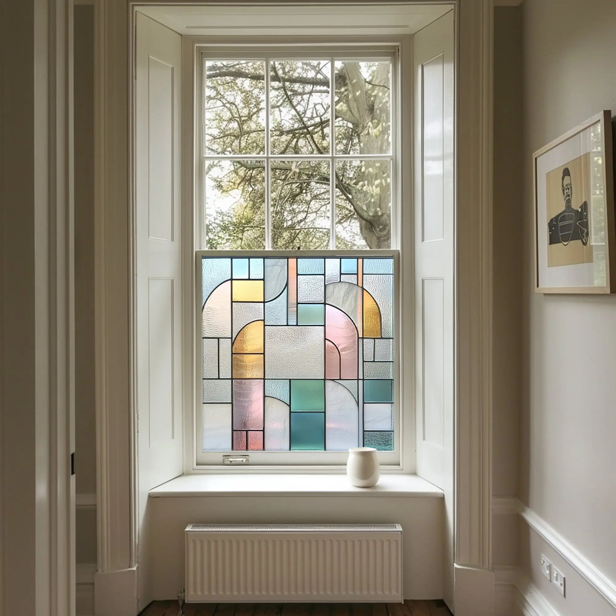 Nibbiola Stained Glass Privacy Window Film Creative Windows