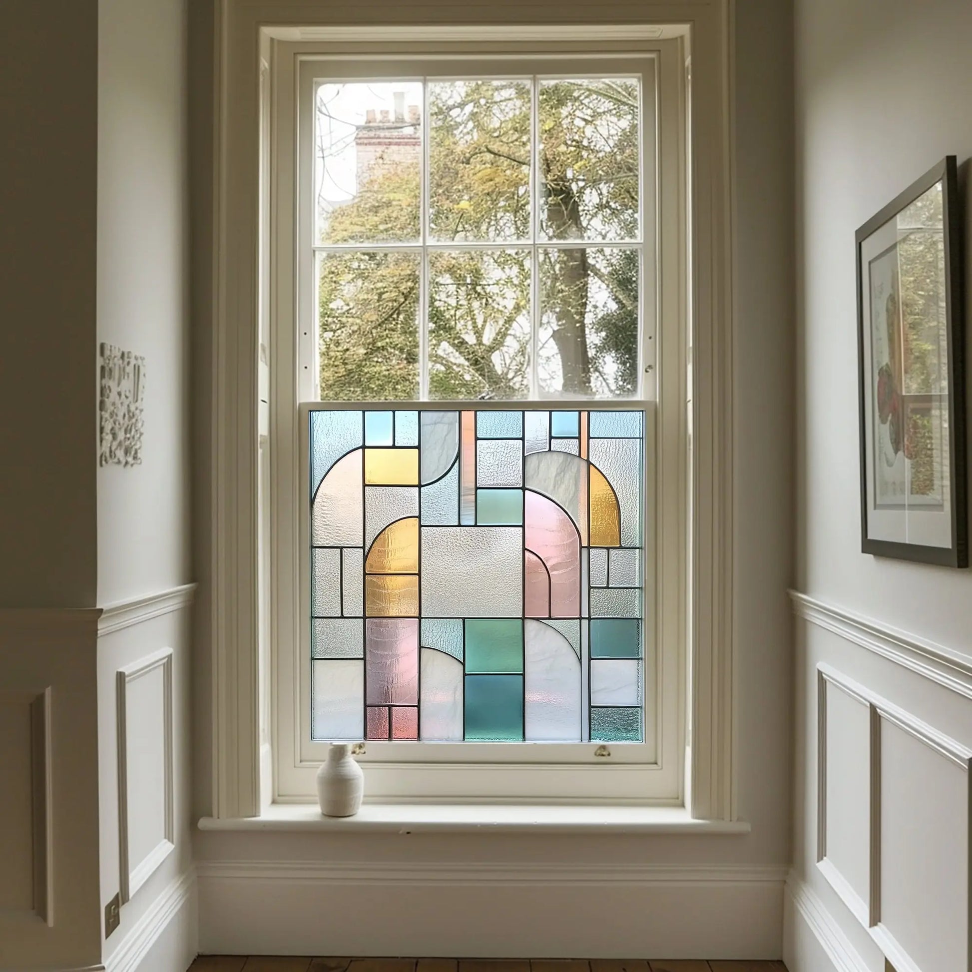Nibbiola Stained Glass Privacy Window Film Creative Windows