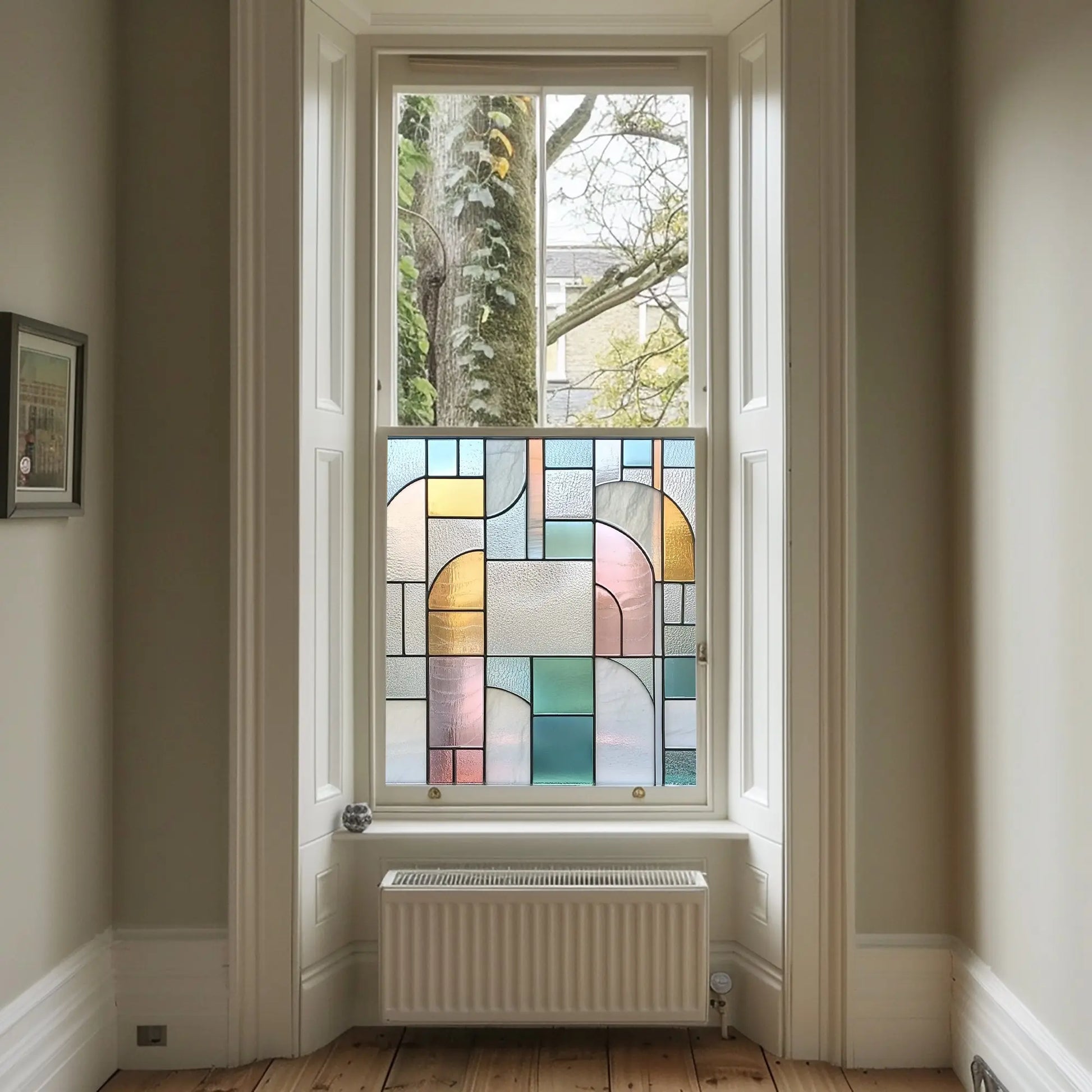 Nibbiola Stained Glass Privacy Window Film Creative Windows