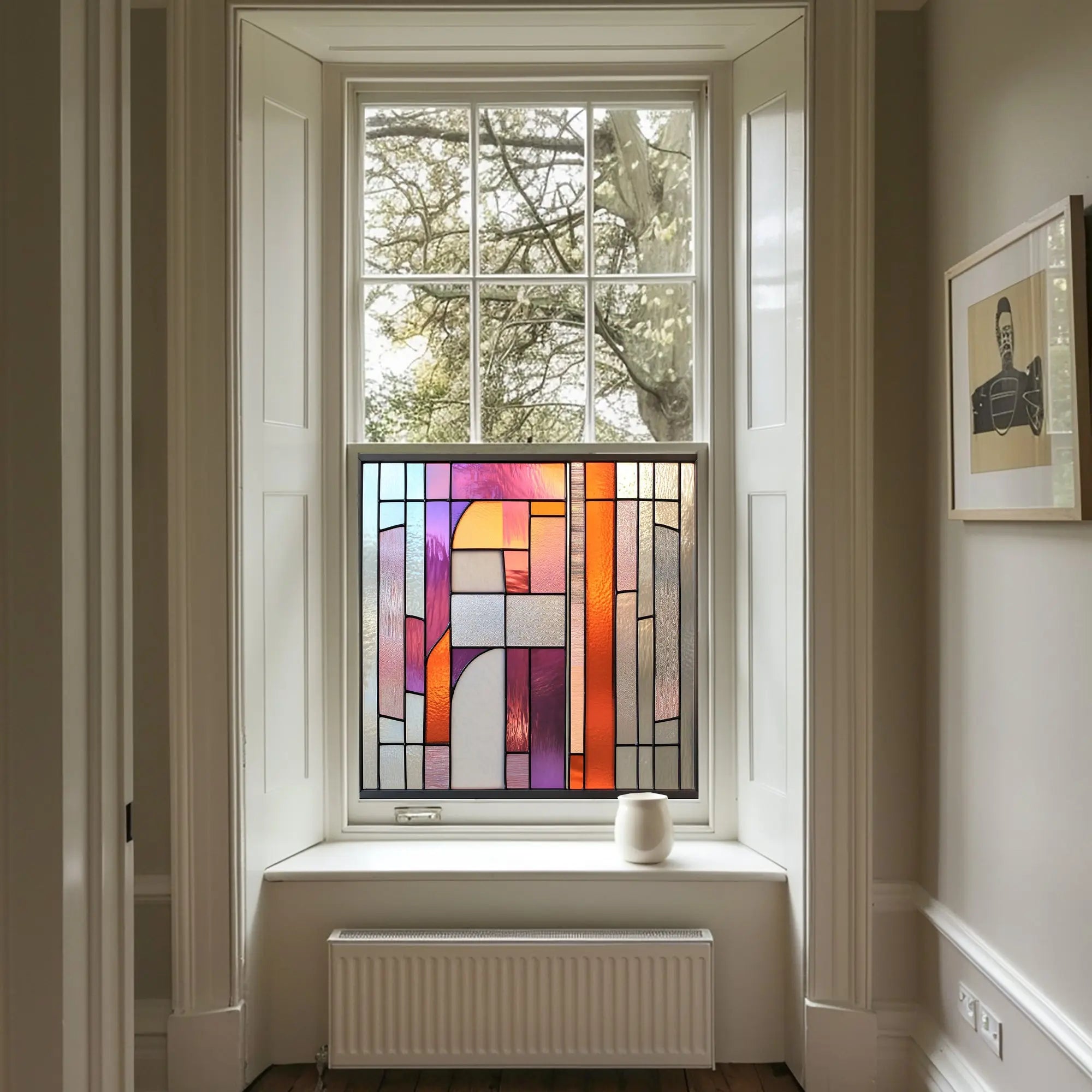 Niardo Stained Glass Privacy Window Film Creative Windows