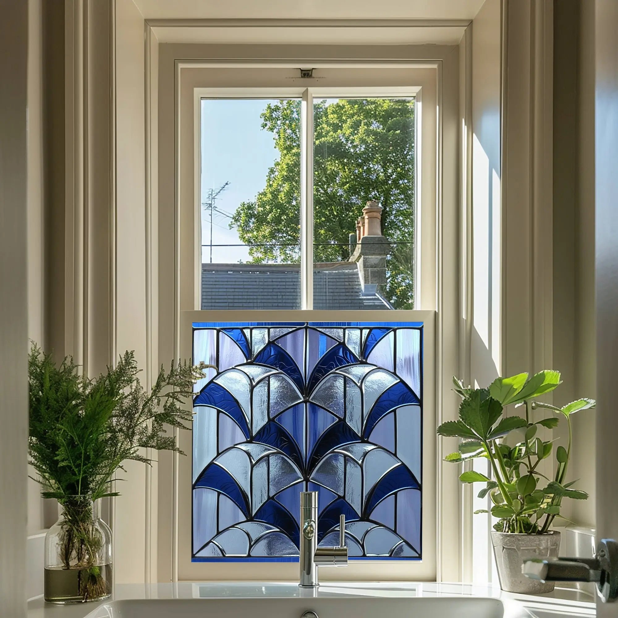 Nureci Stained Glass Privacy Window Film Creative Windows