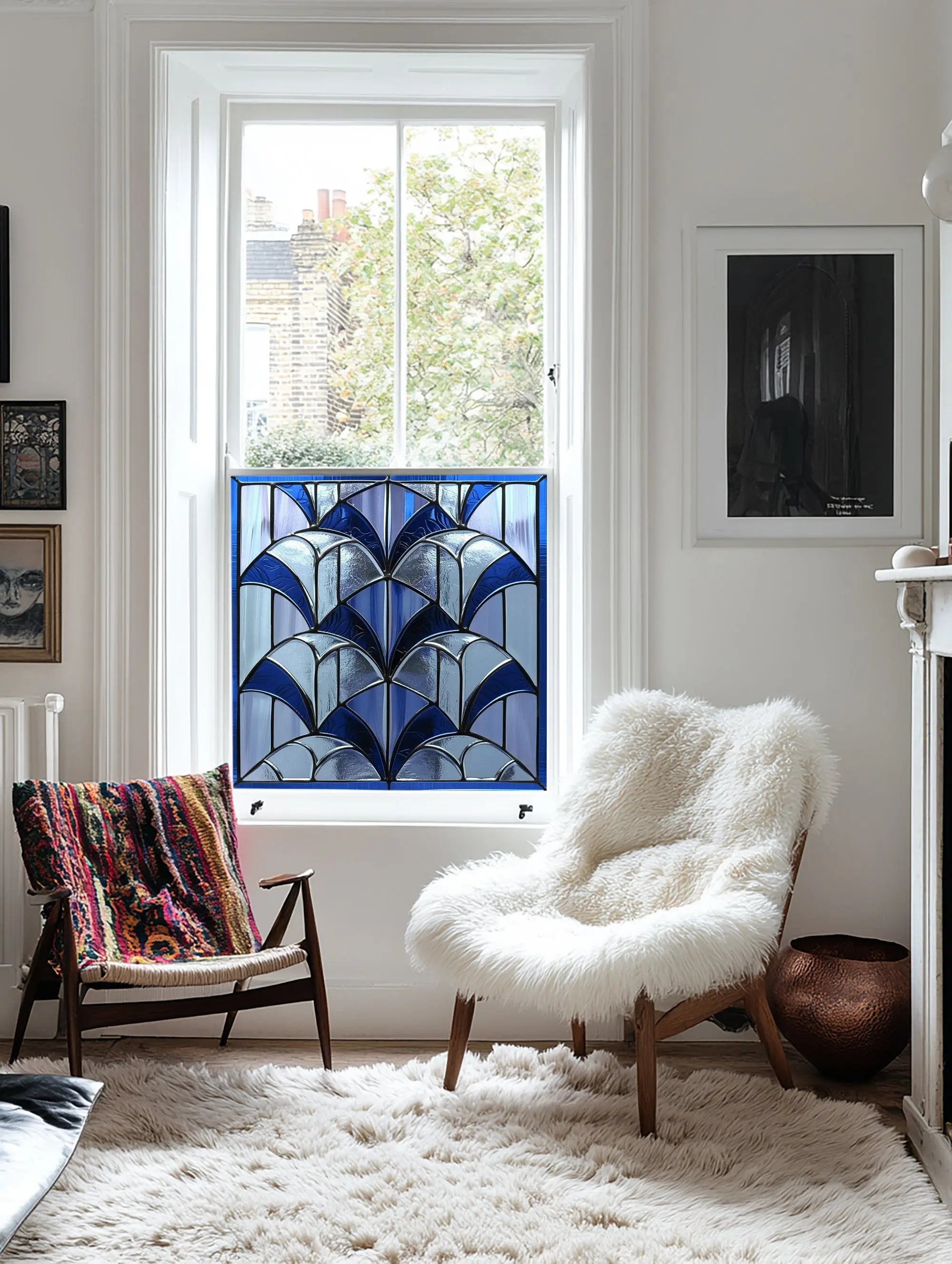 Nureci Stained Glass Privacy Window Film Creative Windows