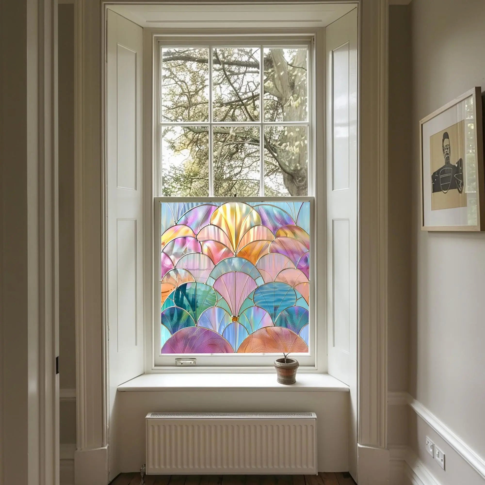 Laglio Privacy Stained Glass Window Film Creative Windows