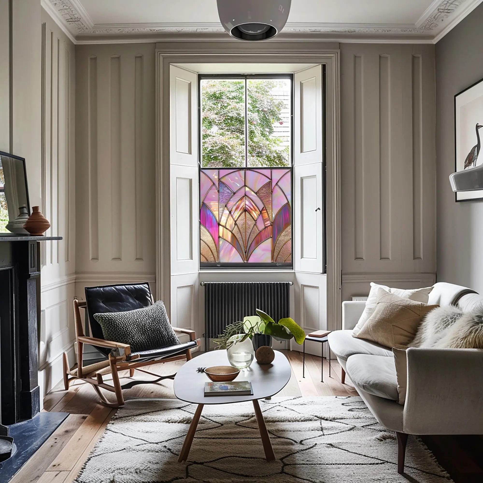 Gijón Stained Glass Privacy Window Film Creative Windows