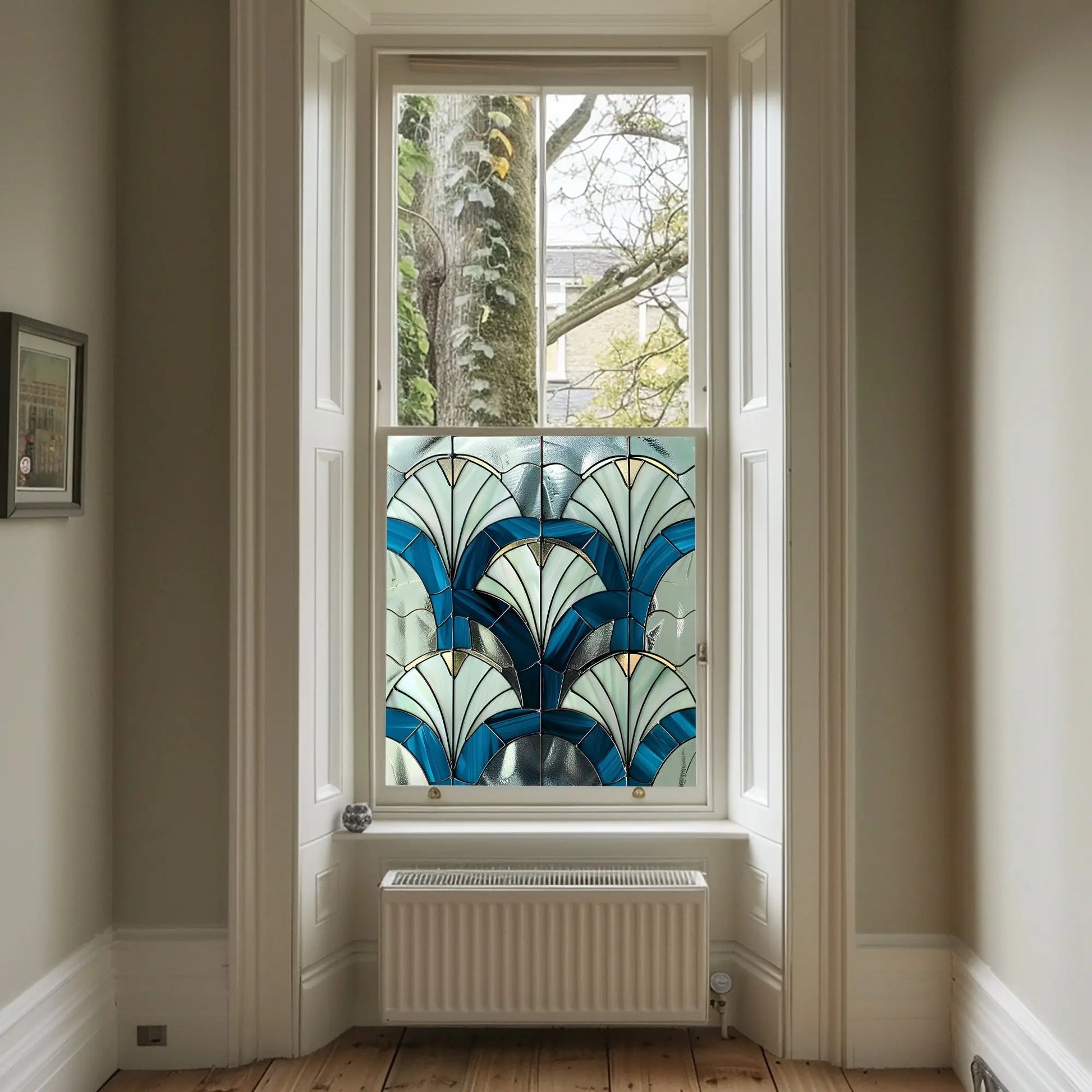 Scopa Art Deco Window Film: Enhance Privacy and Style Creative Windows