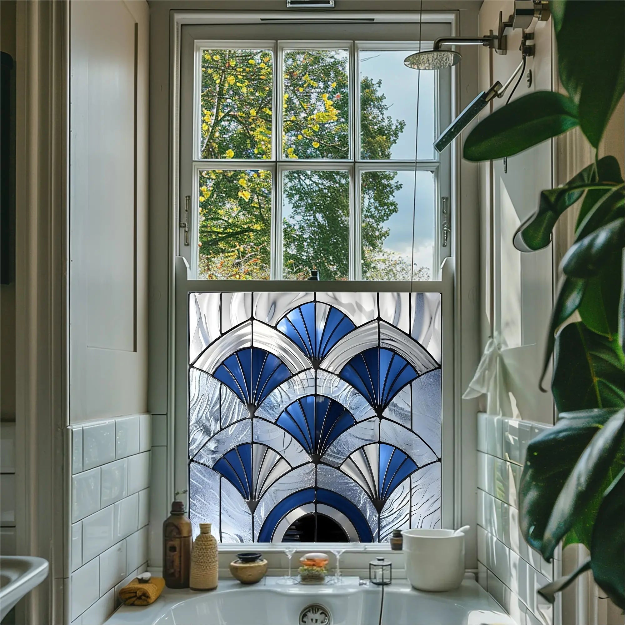 Melzo Stained Glass Privacy Window Film Creative Windows