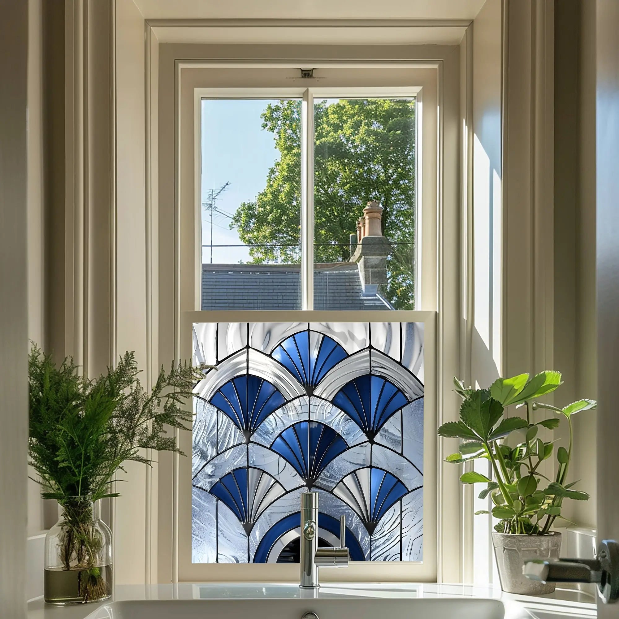 Melzo Stained Glass Privacy Window Film Creative Windows