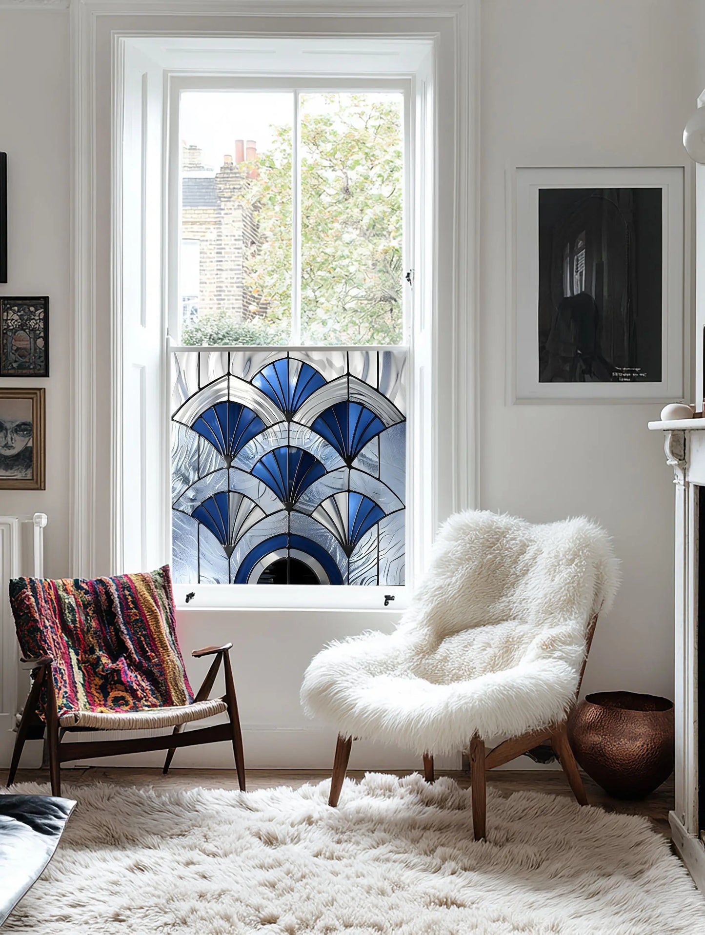 Melzo Stained Glass Privacy Window Film Creative Windows