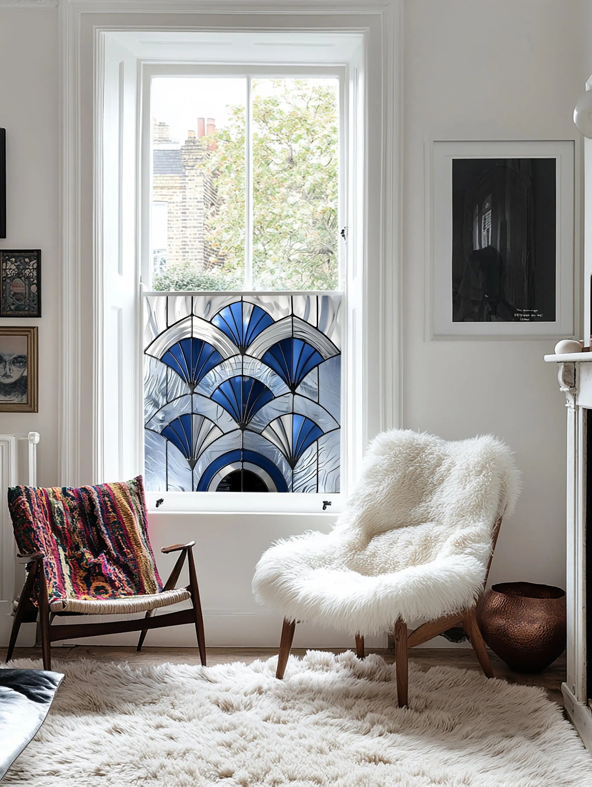 Melzo Stained Glass Privacy Window Film Creative Windows